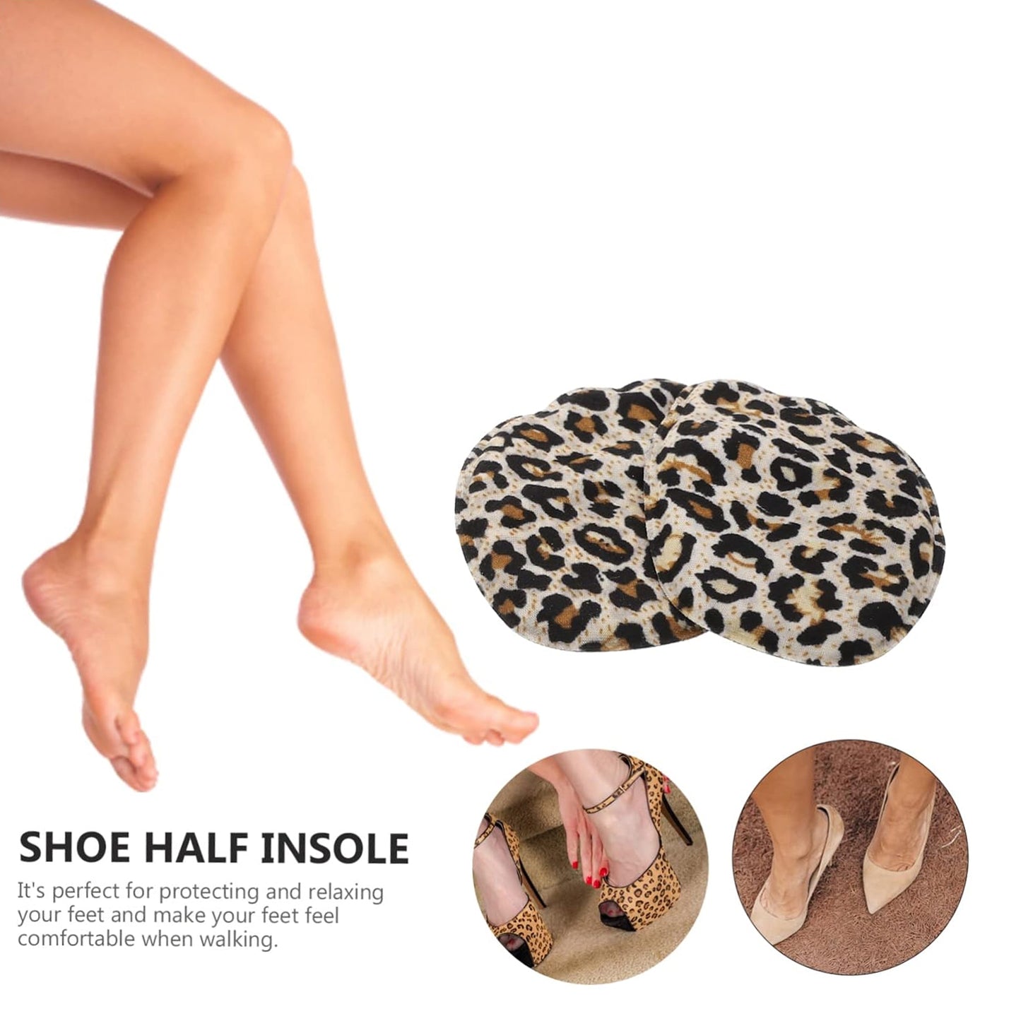 High Shoe Heel Cushion Inserts Non Slip Prevent Calluses Insole Pads (1 Pair Mix Design) - Happy Price - Image 3