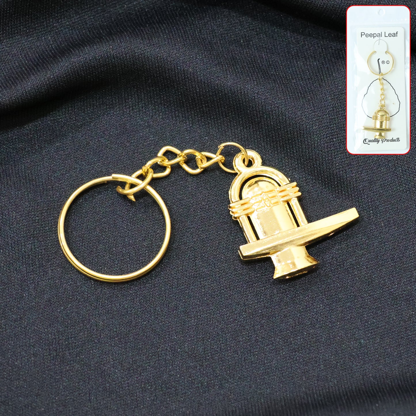 Golden Metal Shivling Keychain - 1 Piece - Happy Price - Image 7