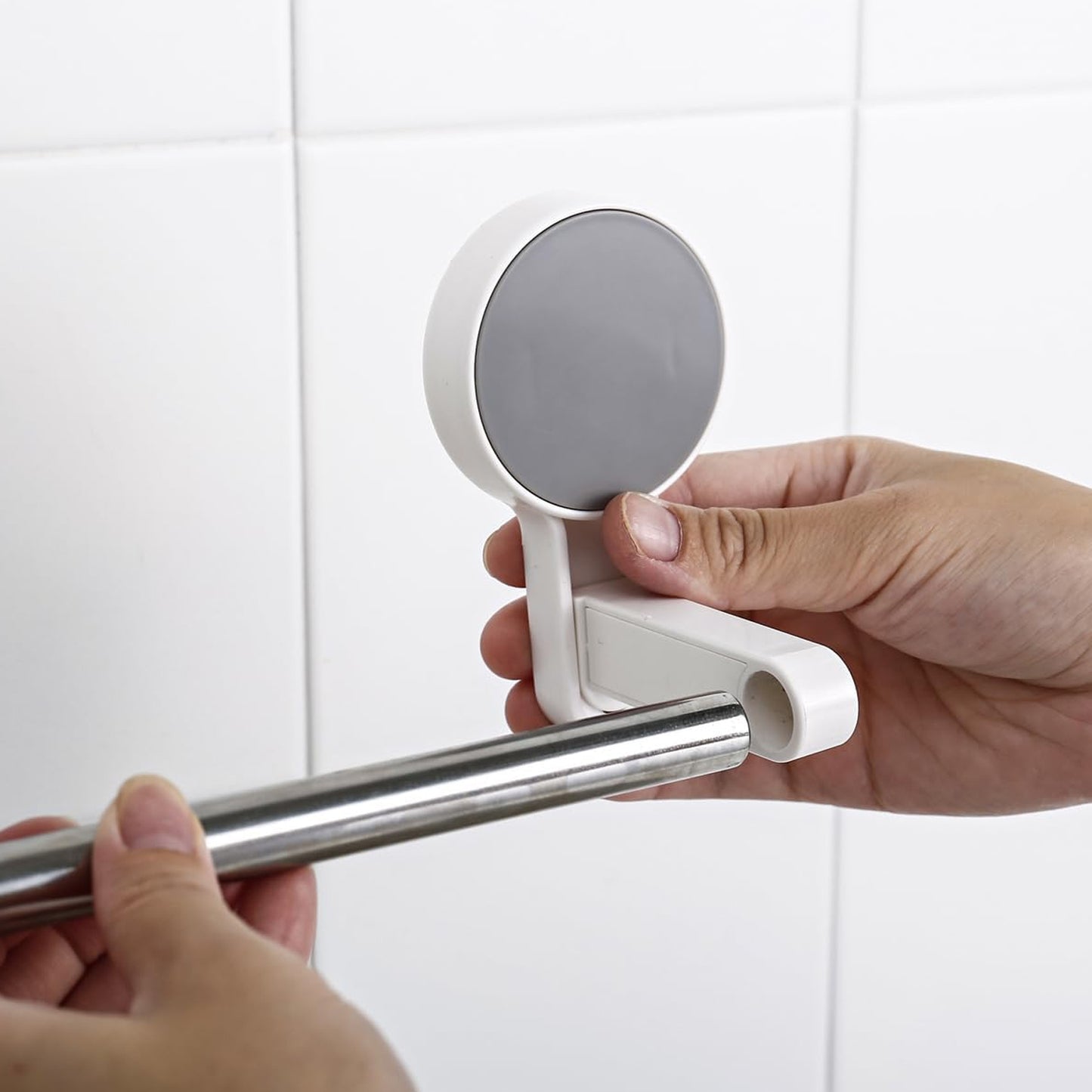 Self-Adhesive Towel Rod Rack - 1 Piece - Happy Price - Image 3