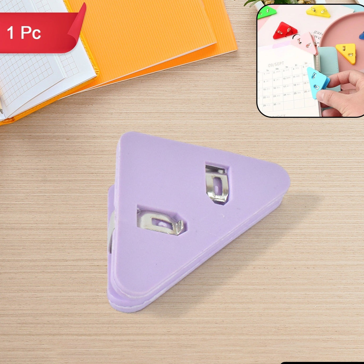 Triangle Paper Clips Small Corner Clips For Paper Document Clip (1 Pc) - Happy Price - Image 1