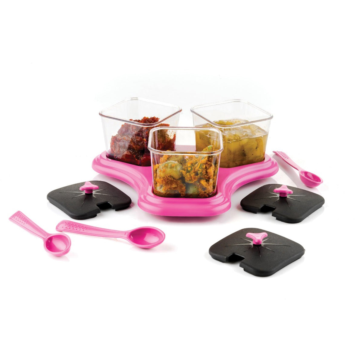 3 Pc Dining Set Used As A Cutlery Set For Serving Food Purposes And Sweet Dishes And All In All Kinds Of Household And Official Places Etc. - Happy Price - Image 2