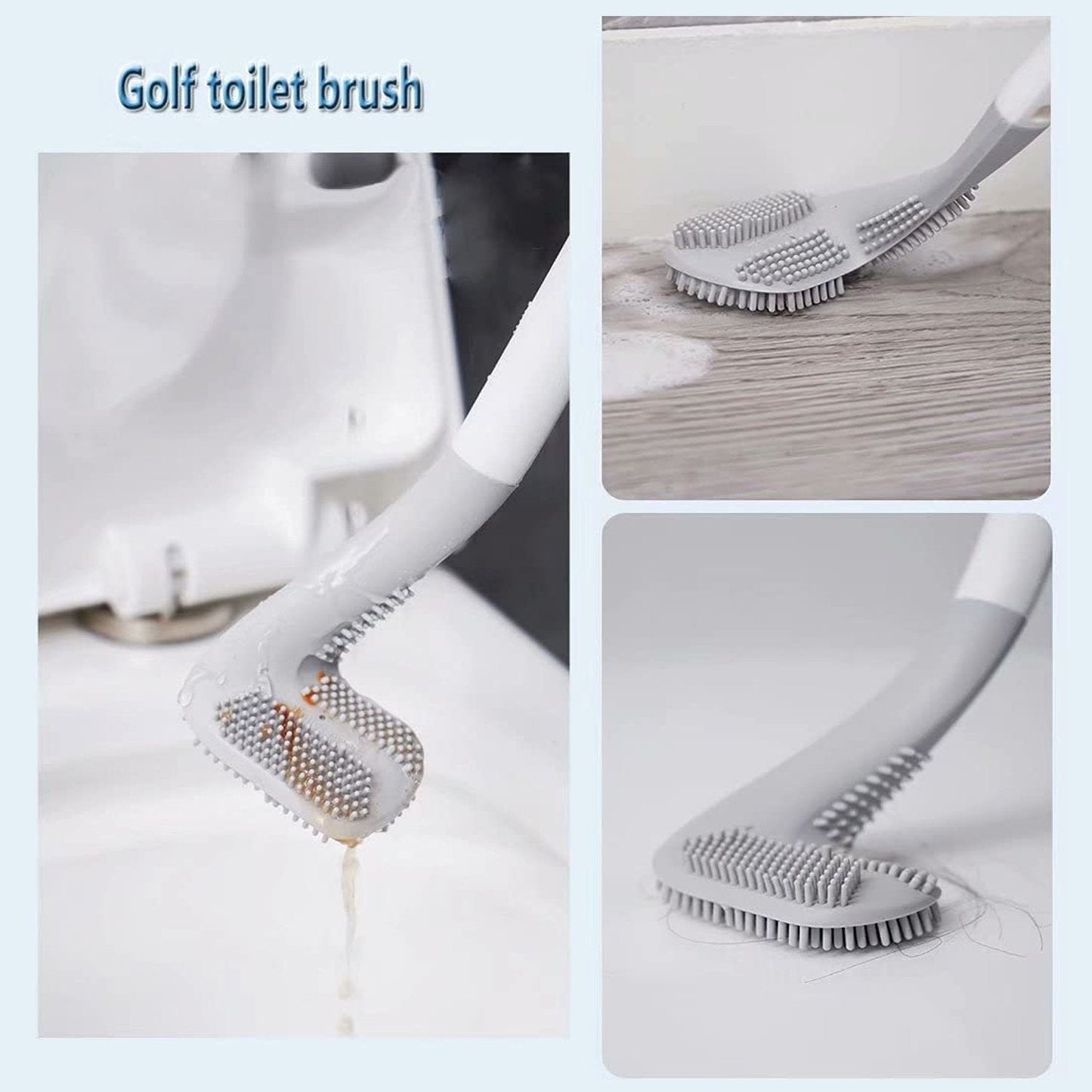 Golf Shape Toilet Brush with Long Handle for Bathroom Cleaning - Happy Price - Image 7