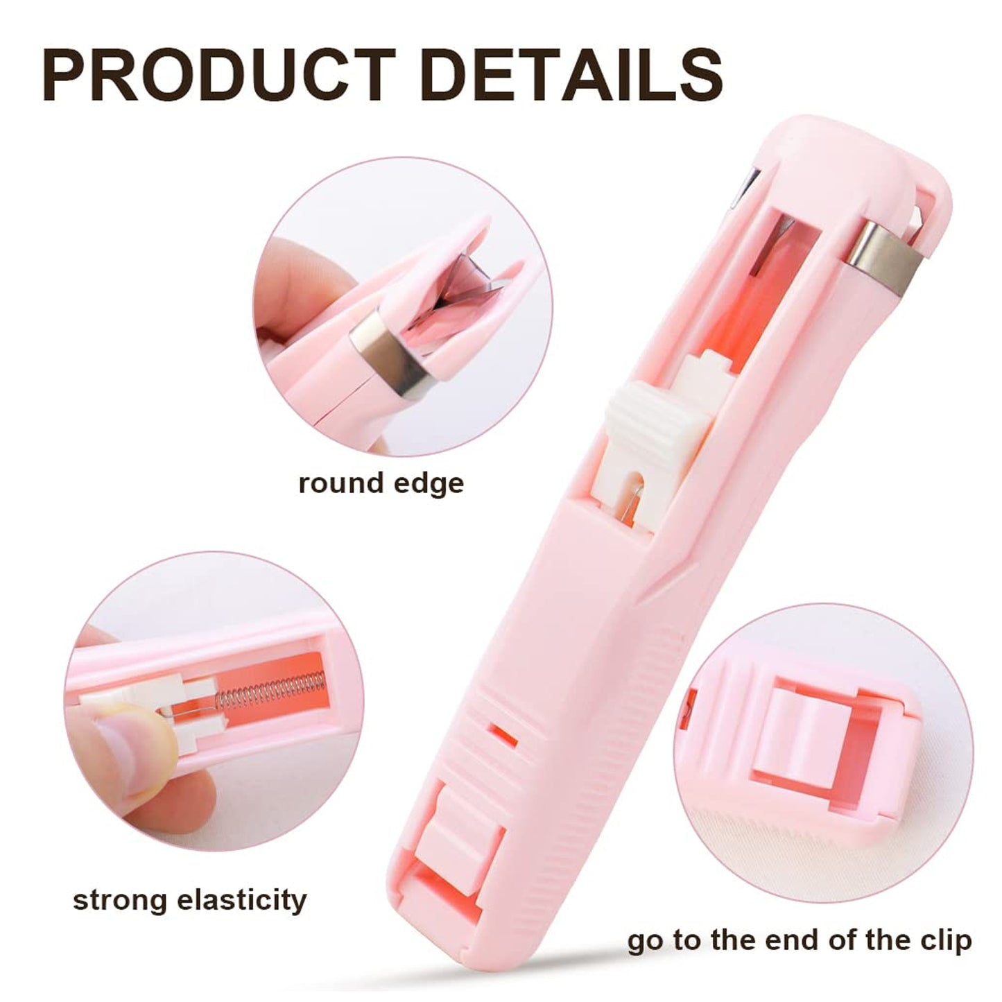 Portable Paper Clamp With 8 Pcs Clip Dispenser Handheld Paper Fast Clam (1 Set) - Happy Price - Image 4