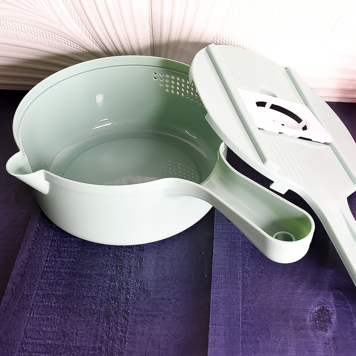Vegetable Choppers With Drain Basket 6 In 1 Vegetable Slicer Blades (1 Set) - Happy Price - Image 6