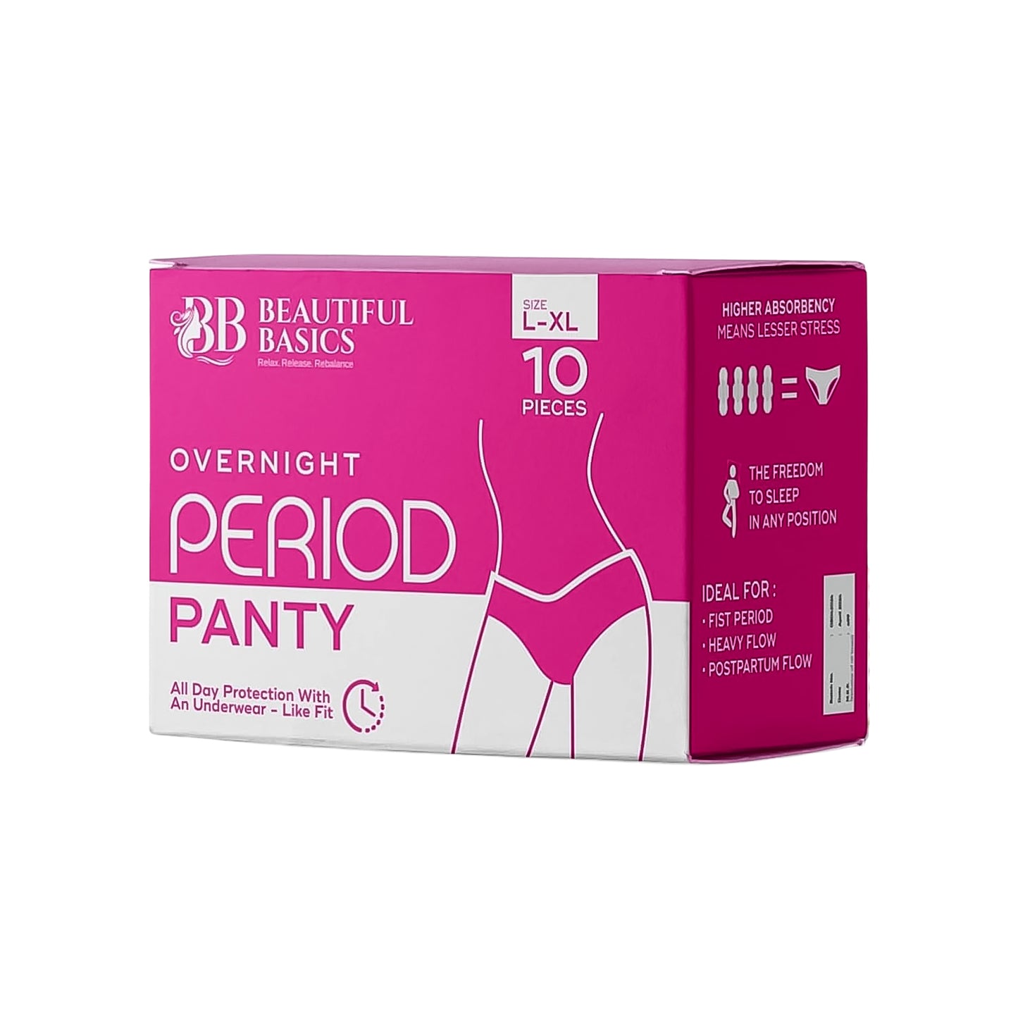 XXL Overnight Period Panties - 10 Pc Pack for Heavy Flow & Leak Protection - Happy Price - Image 2