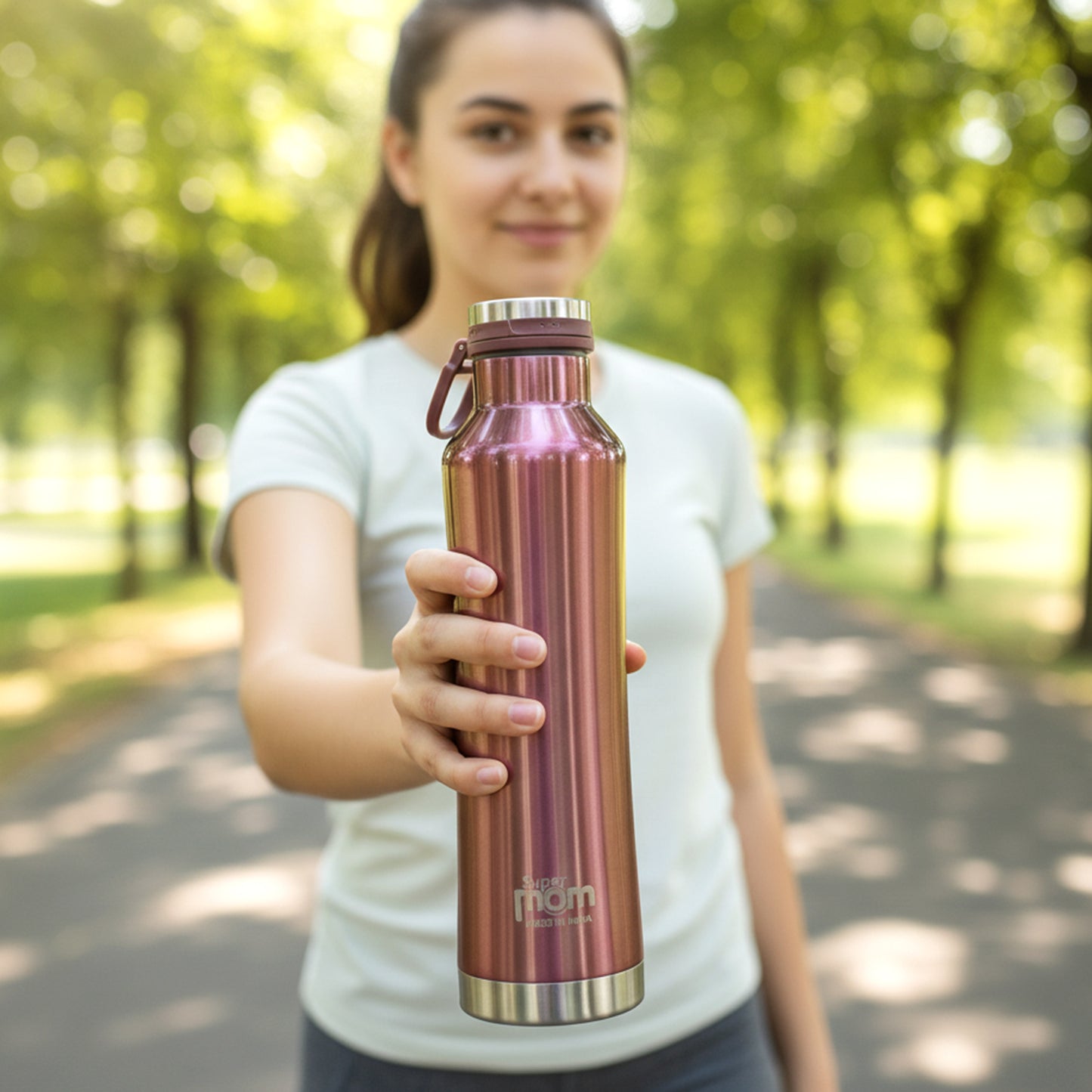 Supermom Hydro Insulated Water Bottle 750 ML Stainless Steel, Hot & Cold - Great Price - Image 6