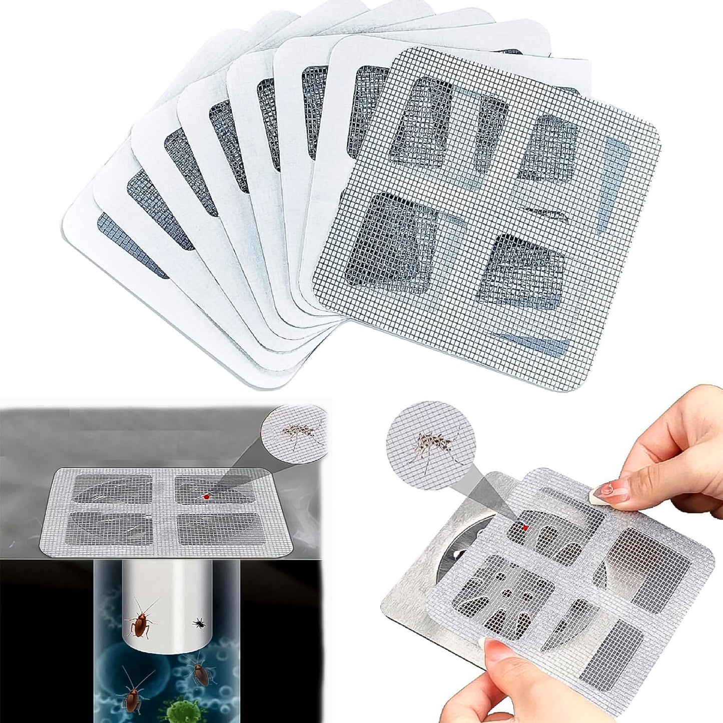 Window Screen Mesh Hole Repair Kit Patch Adhesive (1010 Cm 10 Pcs Set) - Happy Price - Image 5