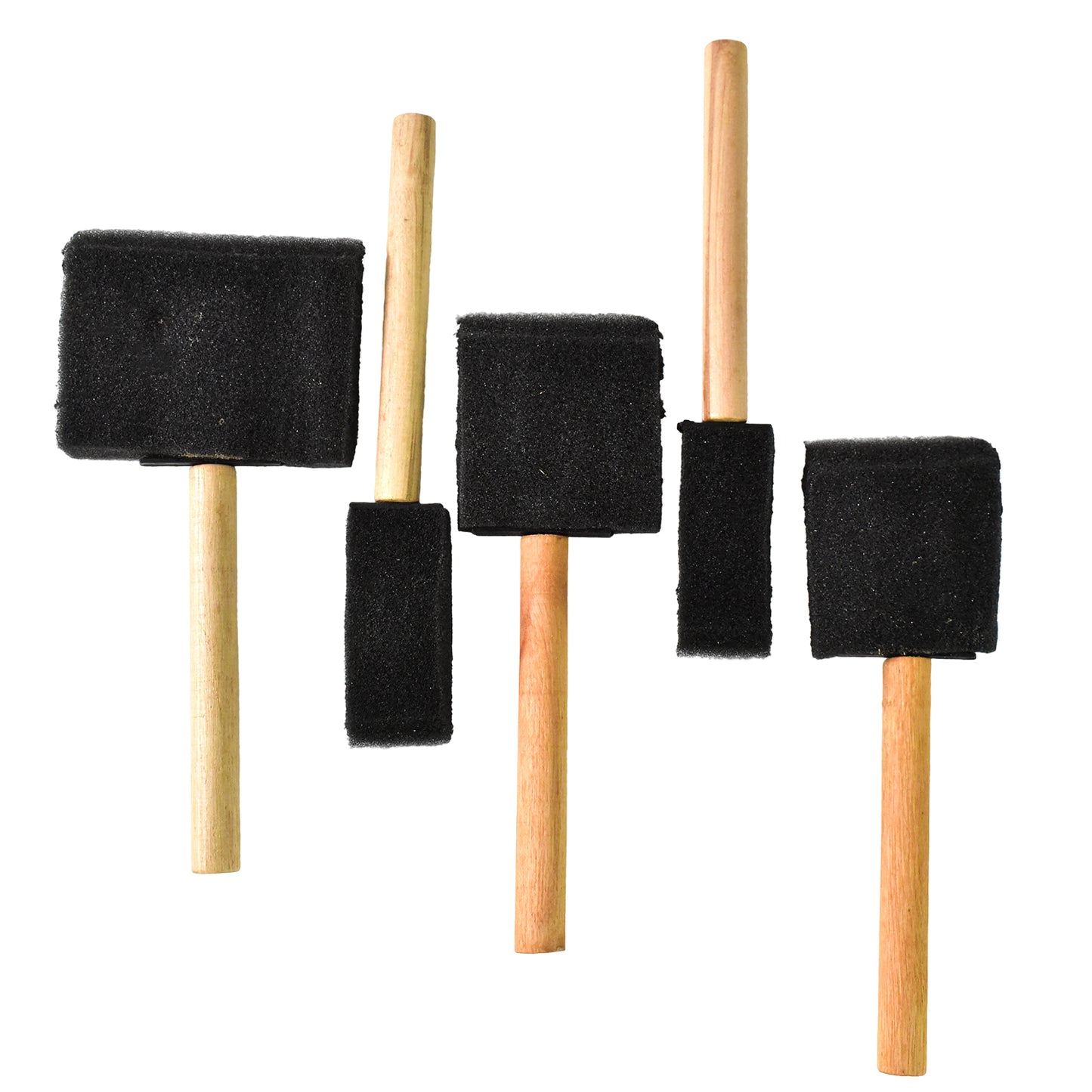 Multipurpose Sponge Brushes For Painting With Wooden Handles (5 Pcs Set) - Happy Price - Image 4