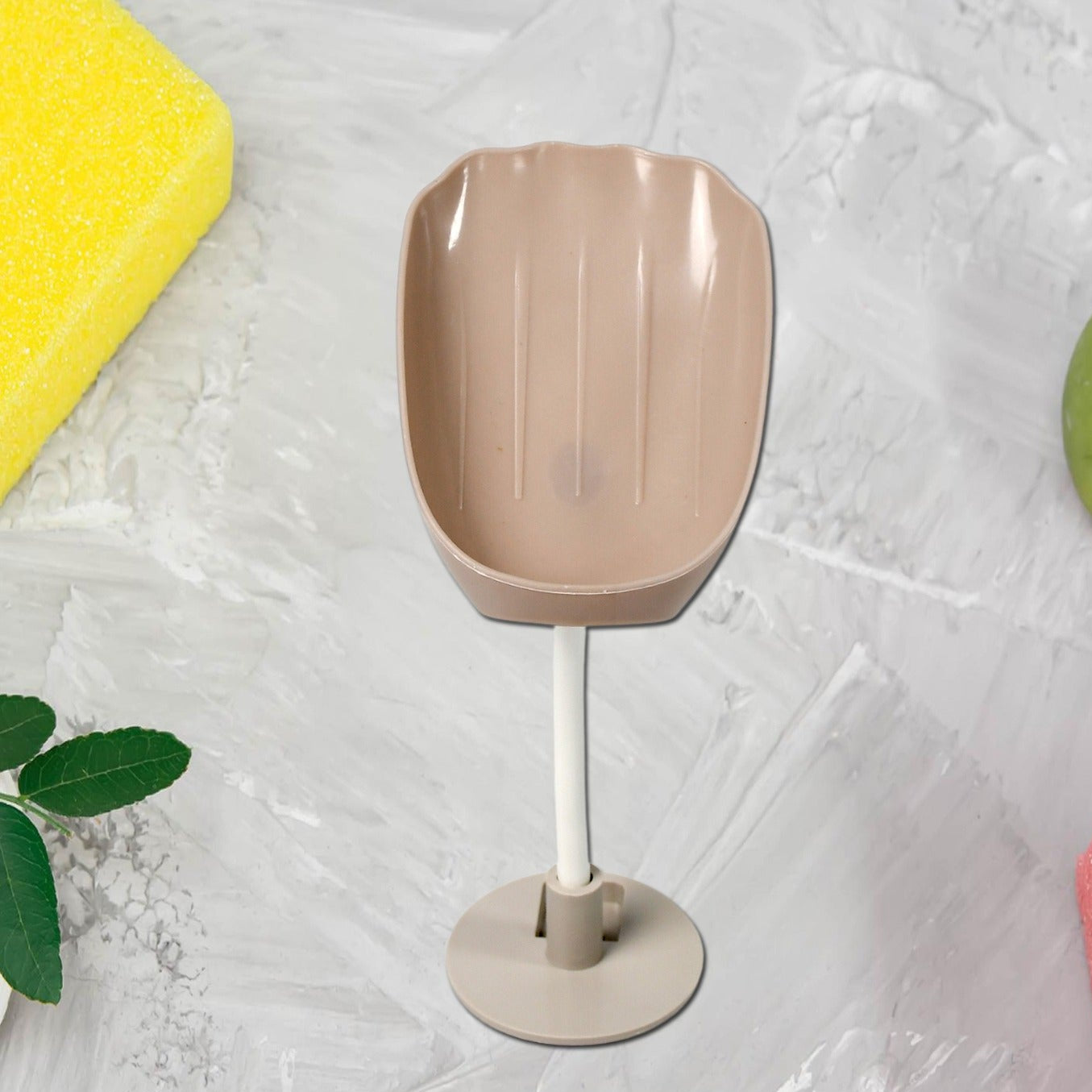 Wall Mounted Soap Dish with Self-Draining Waterfall Design - No Drilling Required - Happy Price - Image 1