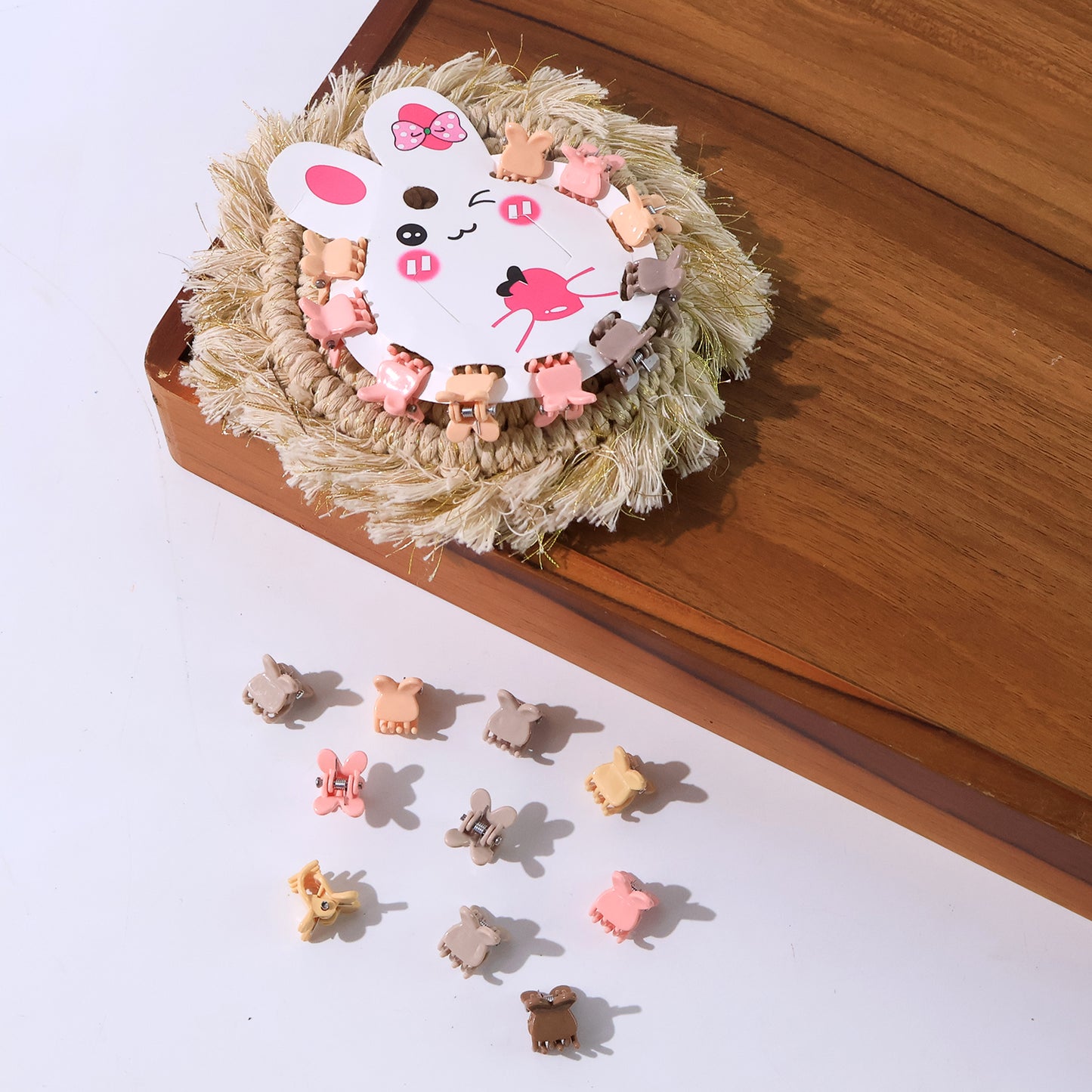 Mini Claw Hair Clips Set For Girls (12 Pkt 1 Set) - Happy Price - Image 2