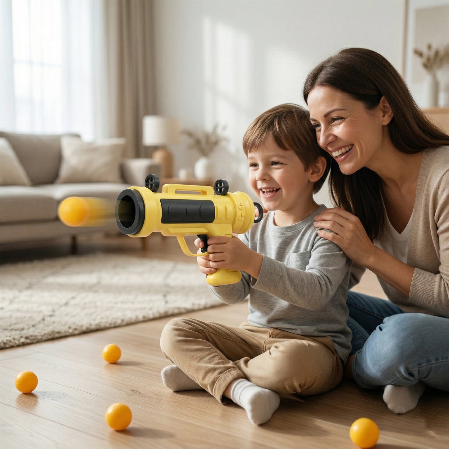 Target Titan Ball Shooter Toy Gun - Safe Soft Ball Blaster for Kids (1 Set) - Great Price - Image 6