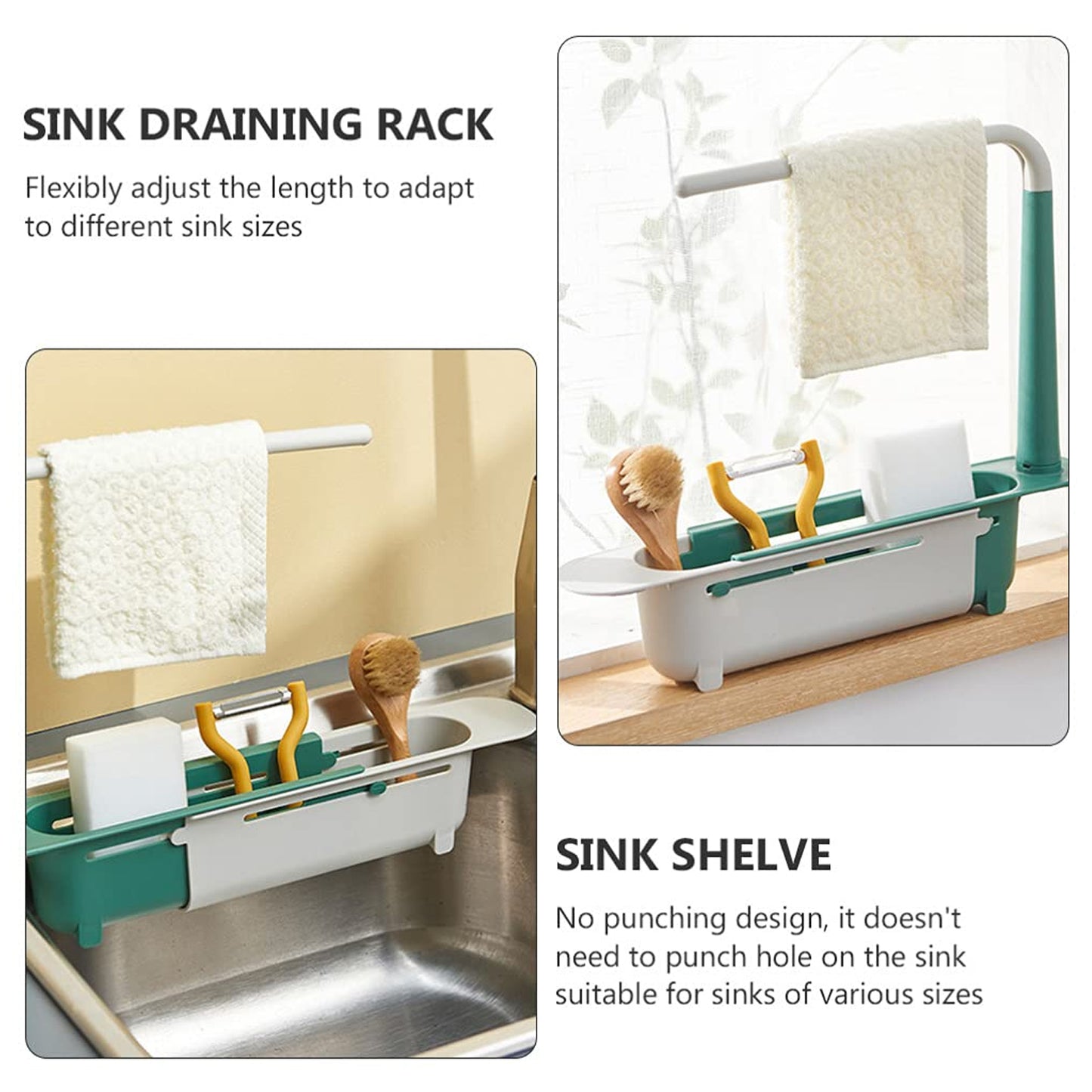 Expandable Kitchen Drying Basket Rack For Kitchen Use (Moq-120) - Happy Price - Image 3