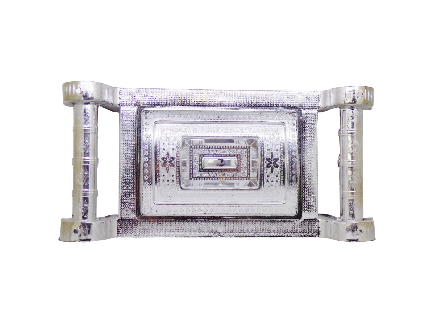 Multipurpose 4 Section Royal Design Silver Storagegift Box - Happy Price - Image 4