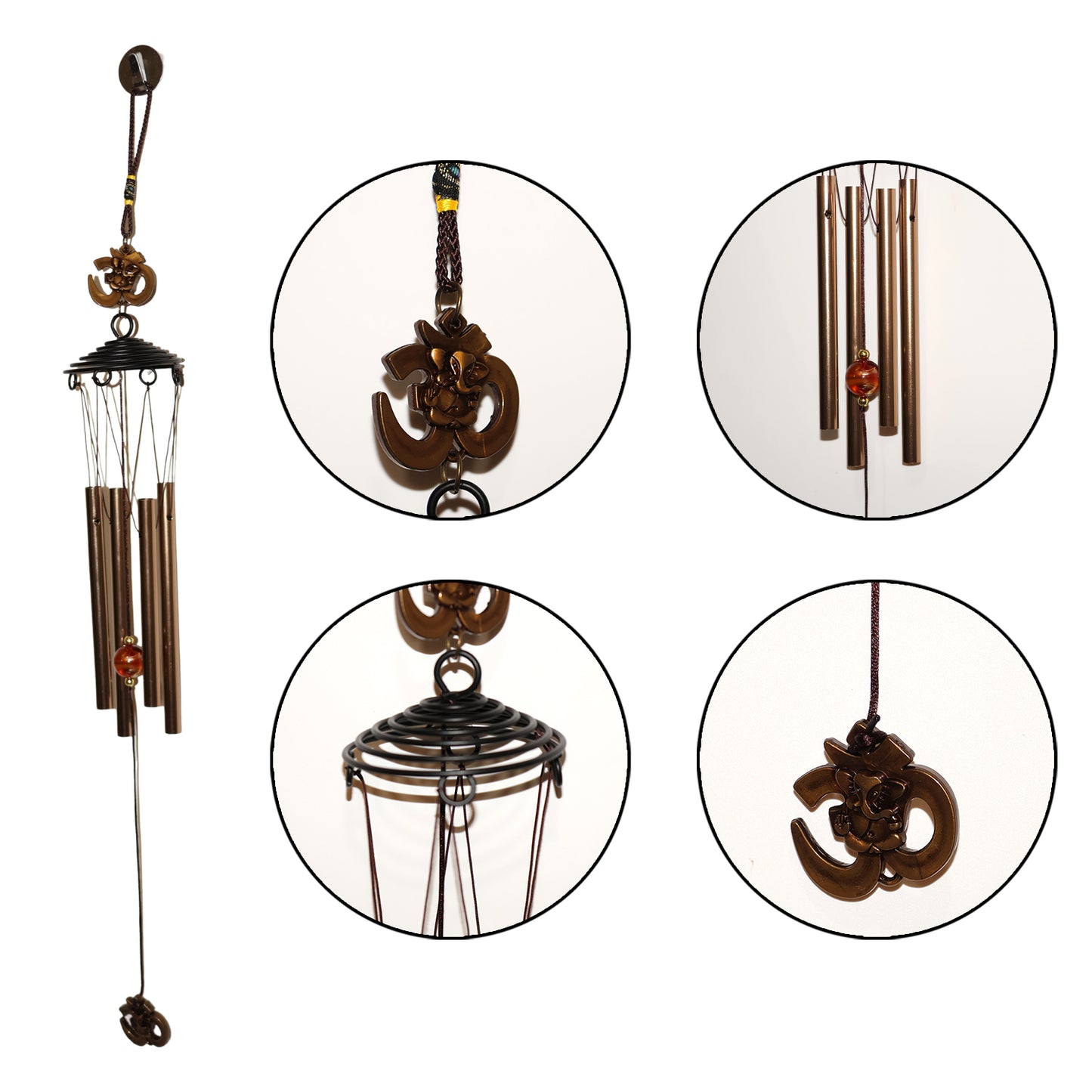 Metal Om Symbol Wind Chime - 1 Pc - Happy Price - Image 5