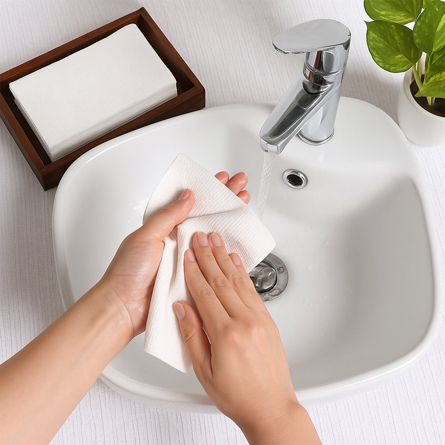 Soft Facial Tissue Paper Napkins Set (50 Pcs Set) - Happy Price - Image 6