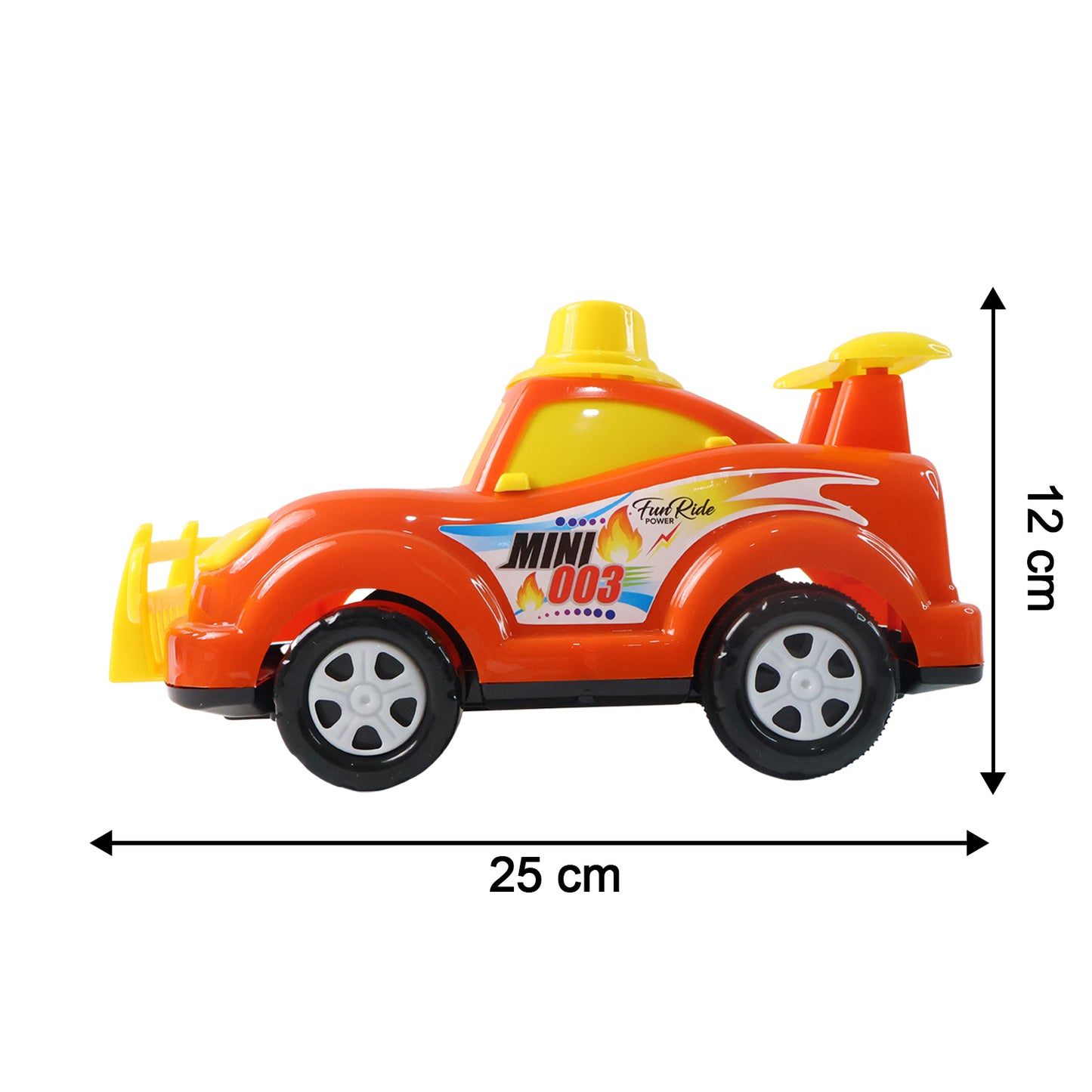 Funwoods Friction-Powered Cartoon Car Toy - 1 Pc, Battery-Free Push & Go Vehicle - Happy Price - Image 5