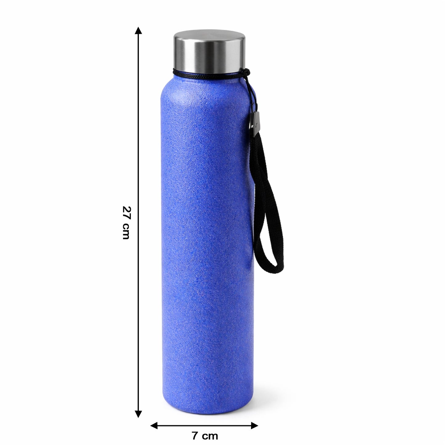 1000 ML Blue Stainless Steel Water Bottle with Leakproof Cap & Strap - Great Price - Image 5