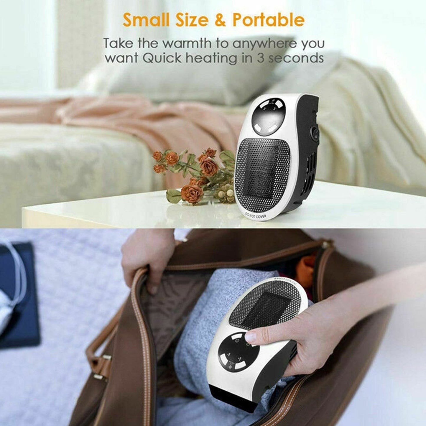 Portable Electric Heater Mini Fan Heater Desktop Household - Happy Price - Image 4