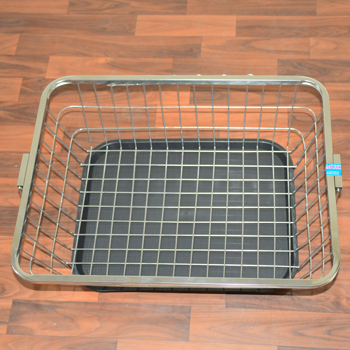 Dish Drainer Rack With Drip Tray Stainless Steel Dish Drainer Rack With Drip Tray Utensil Drying Stand For Kitchen Plate Rack Bartan Basket For Kitchen Utensilsdish Drying Rack With Drainerbartan Basketplate Stand ( 57 X 45 X 19 Cm) - Happy Price - Image 3