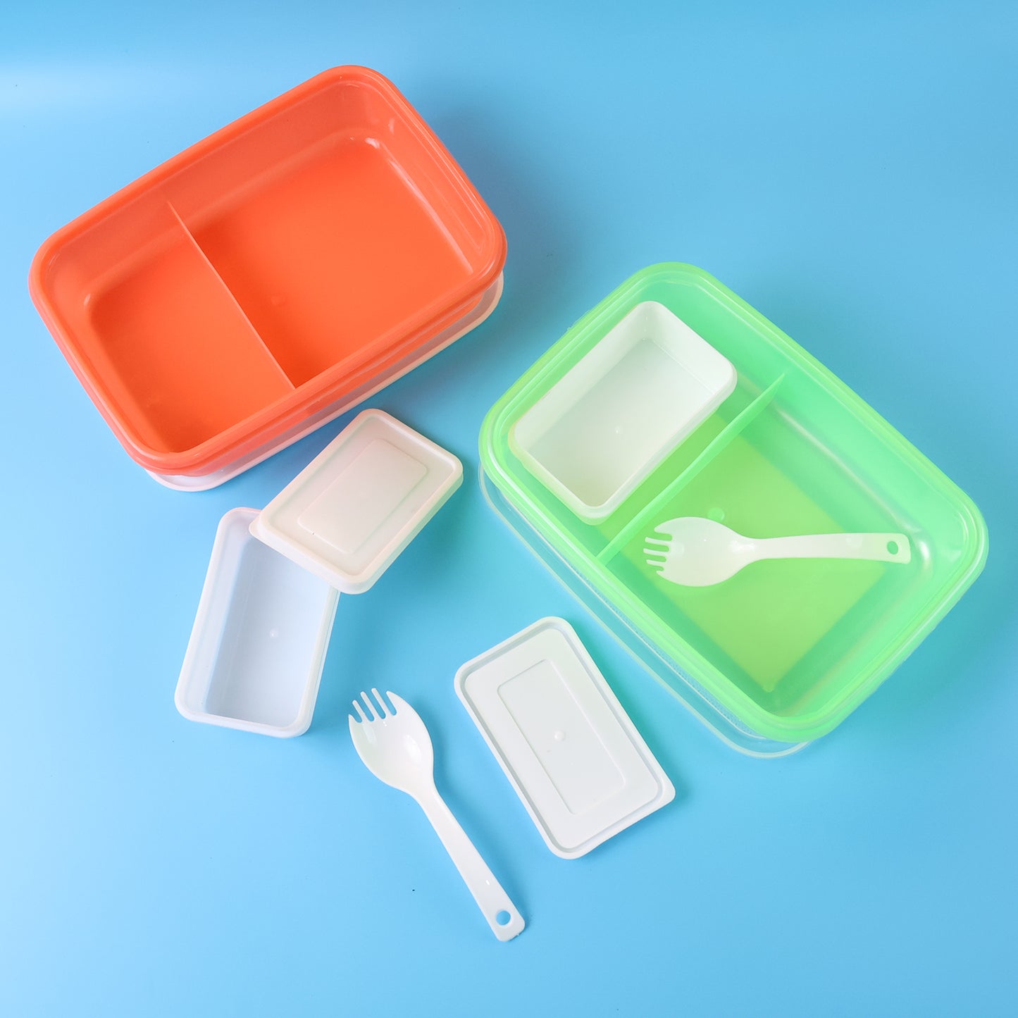 Kids Cartoon Printed Lunch Box Mix Design (1 Set) - Happy Price - Image 3