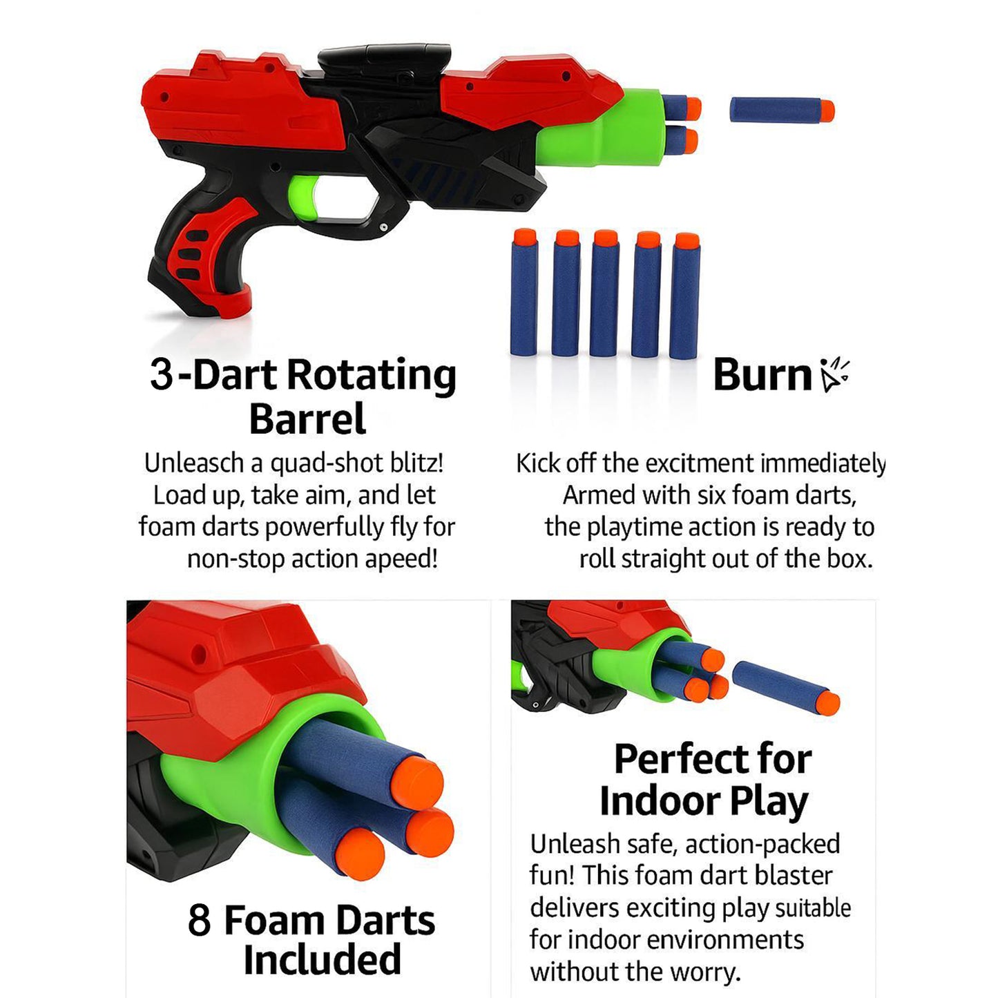 X Launcher Soft Bullet Dart Gun Toy For Kids Set - Happy Price - Image 5