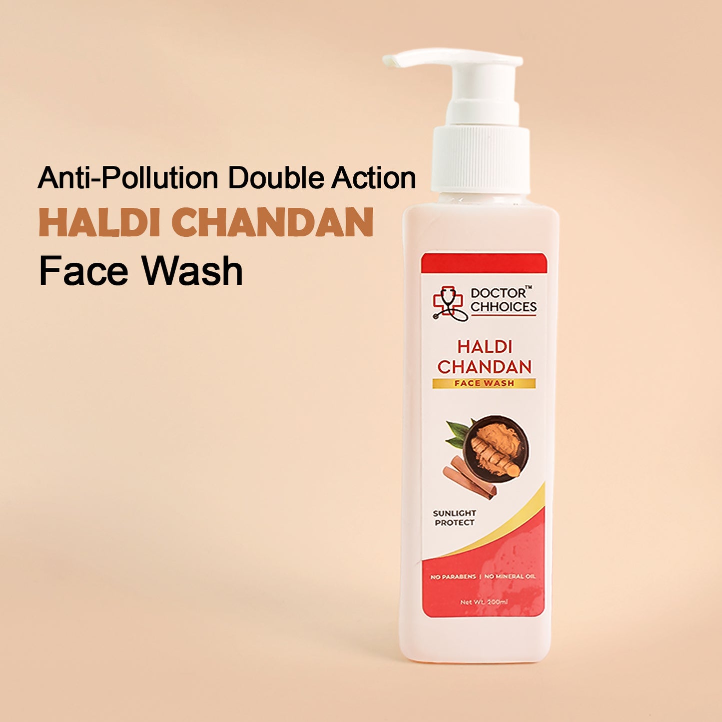 Doctor Chhoices Haldi Chandan Face Wash 200 Ml (1 Pc) - Happy Price - Image 6