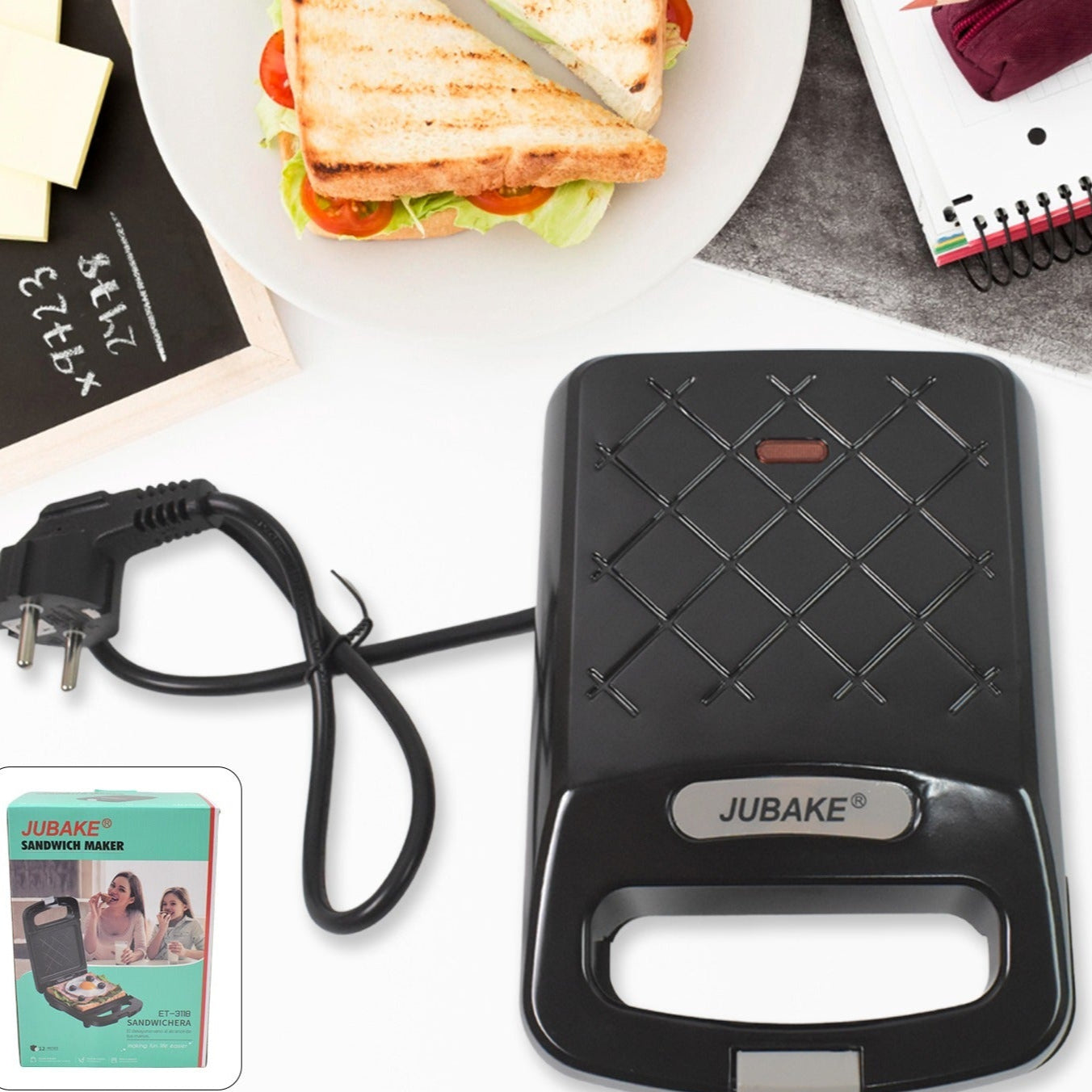 Sandwich Maker Makes Sandwich Non-stick Plates (1 Pc 500w) - Happy Price - Image 1