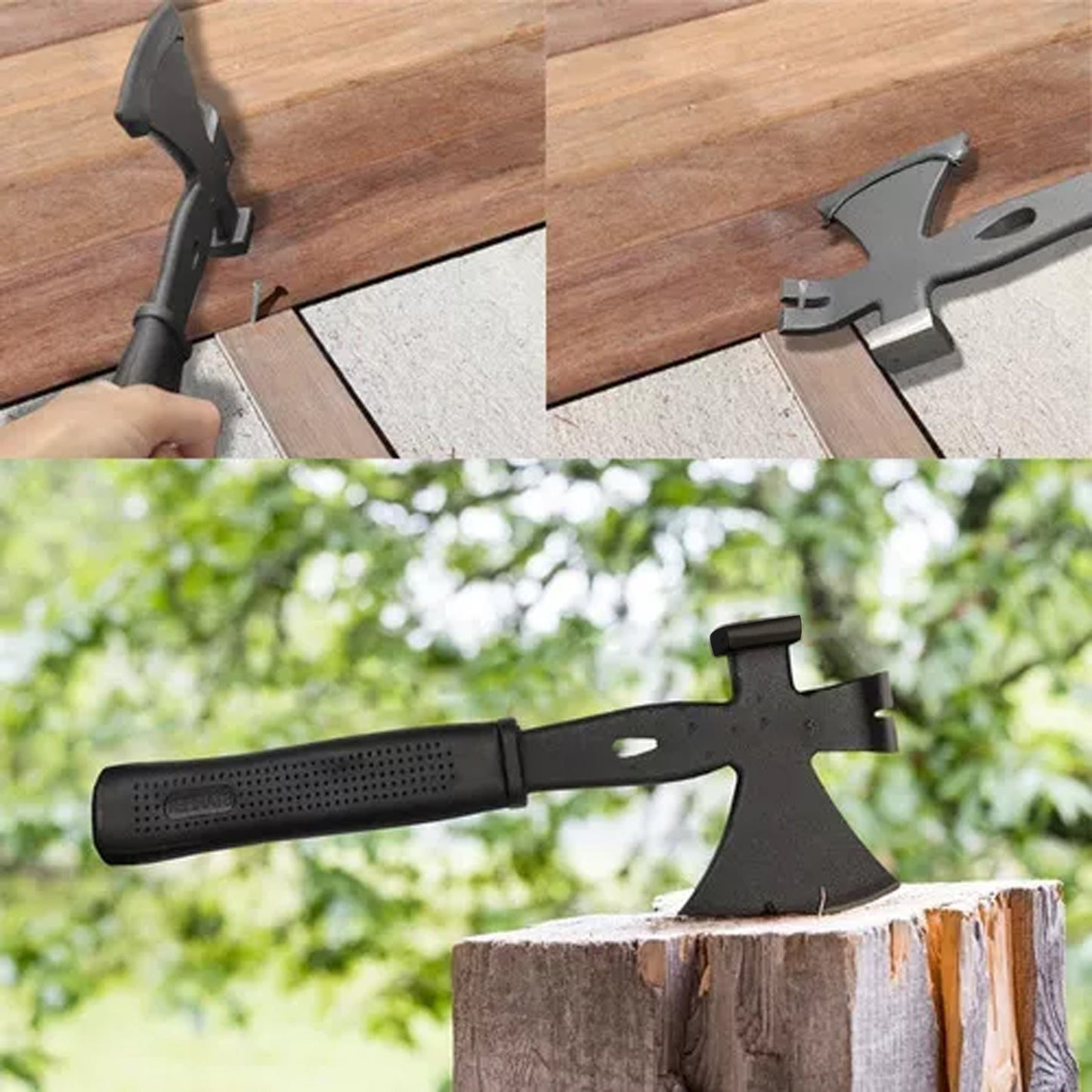 3-in-1 Multi-Tool Axe with Hammer and Nail Puller (1 Pc) - Happy Price - Image 6