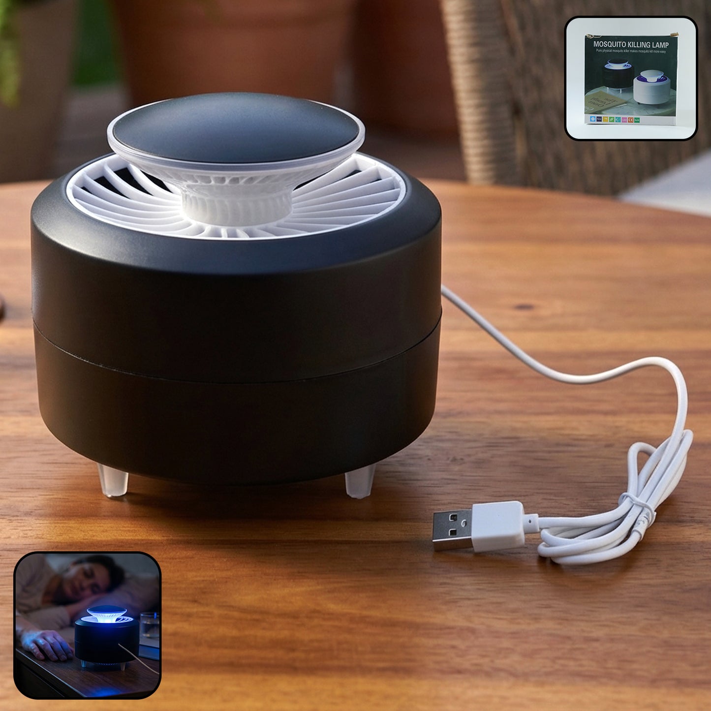 USB Electric Mosquito Killer Lamp - Silent Insect Trap for Home & Office (1 Pc) - Great Price - Image 3