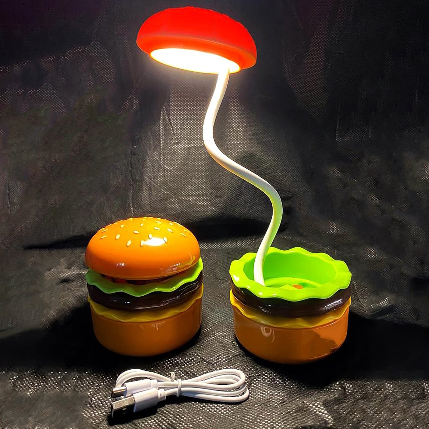 Burger Delight Folding Led Night Lamp (1 Pc) - Happy Price - Image 4