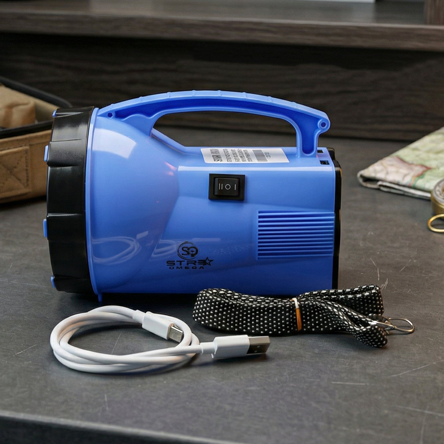 35W Rechargeable LED Torch Light with High Power Beam - Portable Handheld Searchlight (1 Pc) - Great Price - Image 5