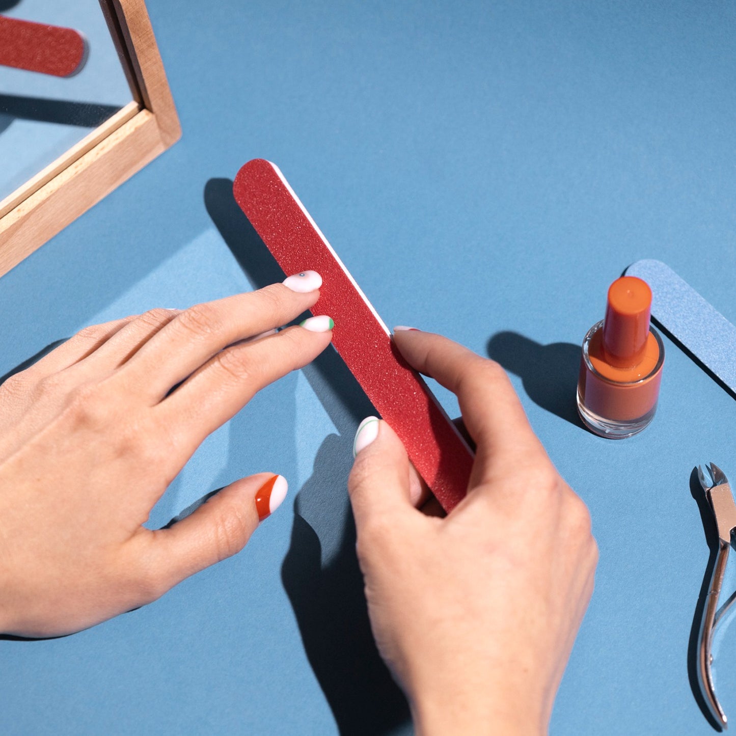 Professional Nail Filer Double Sided For Nail Shaper Nail File (9 Cm 2 Pc Set) - Happy Price - Image 2