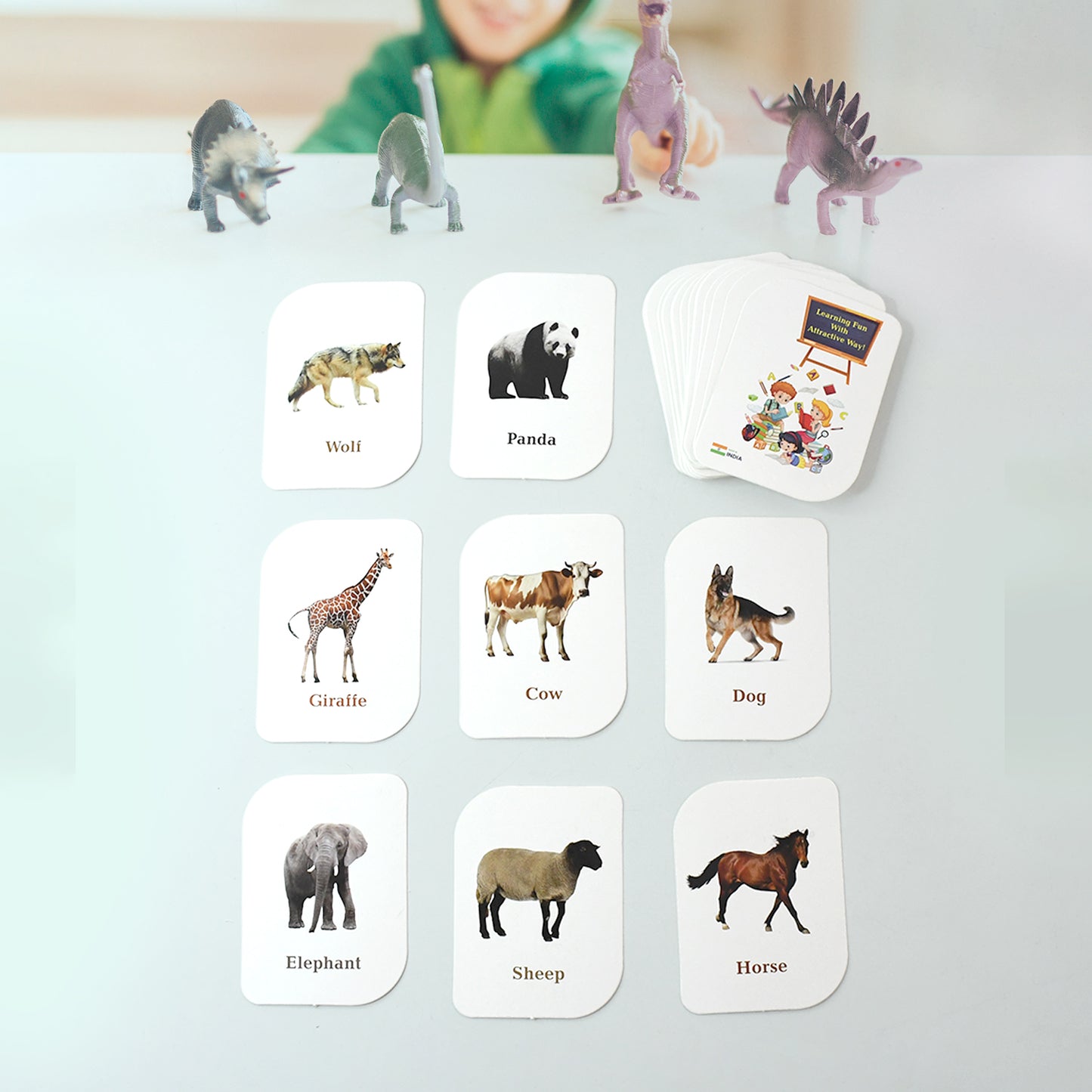 Kidkraft 32-piece Animal Flash Cards Set - Happy Price - Image 5