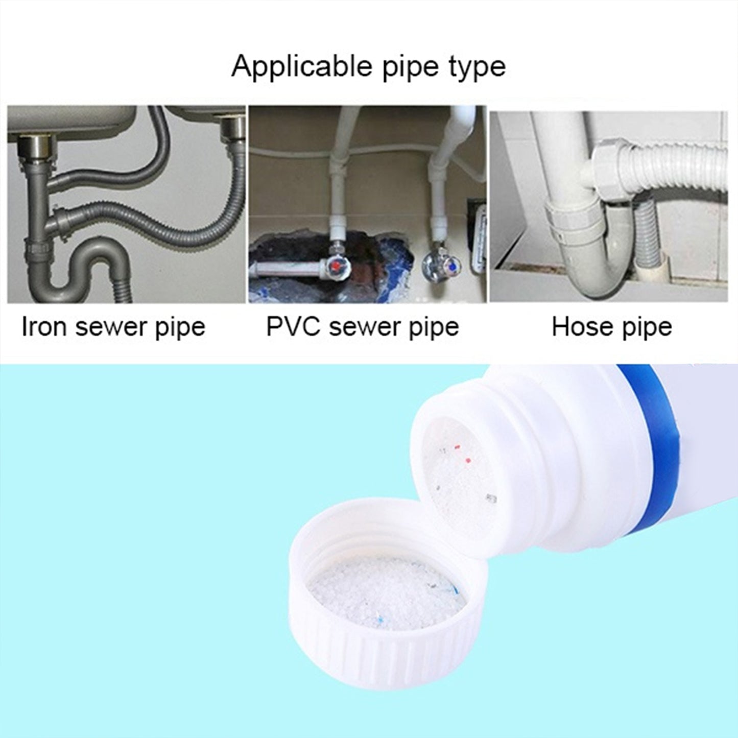 Sink & Drain Cleaner – Powerful Powder Clog Remover for Kitchen & Toilet - Happy Price - Image 2