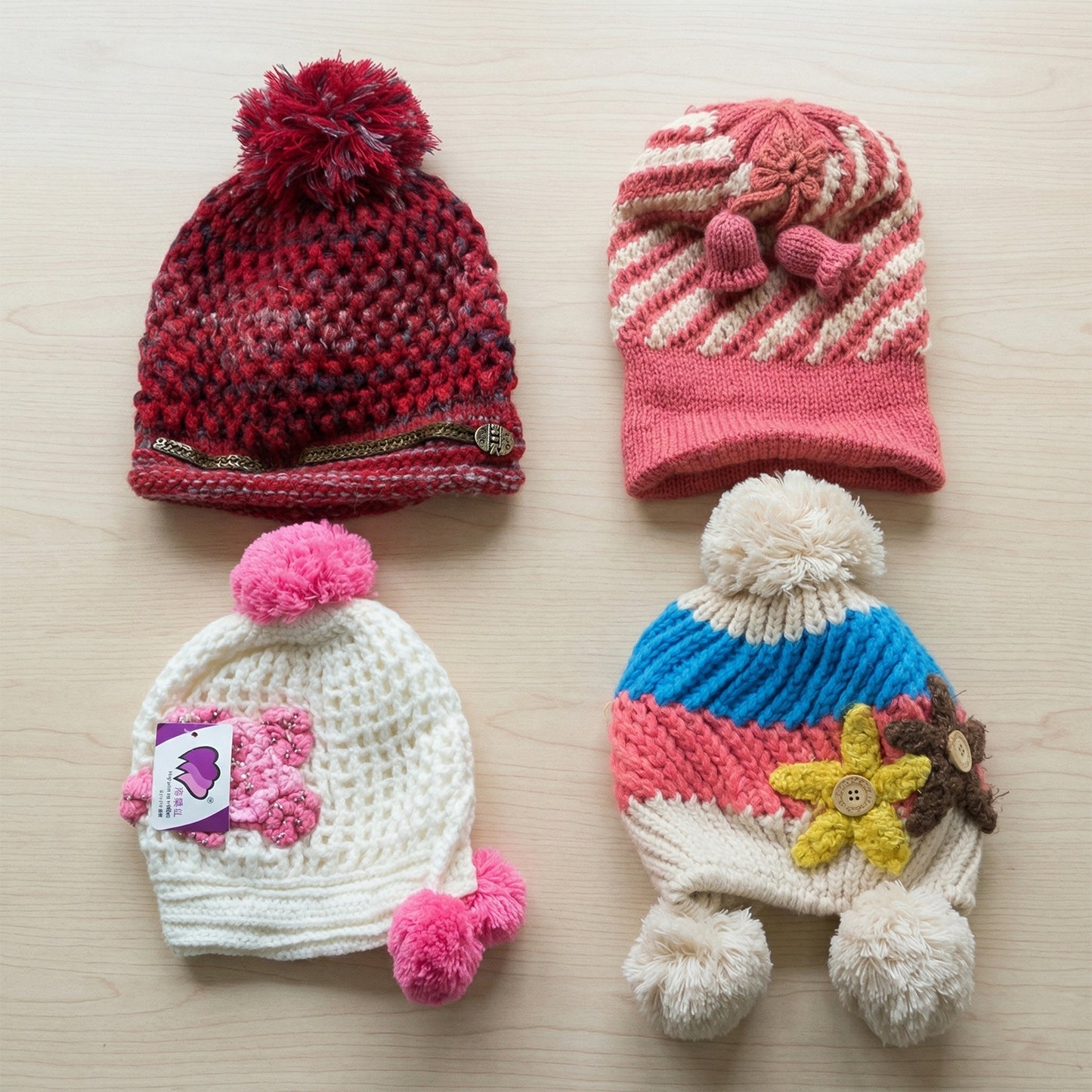 Warm Knitted Woolen Cap for Men & Women - 1 Pc Mix Design - Great Price - Image 3
