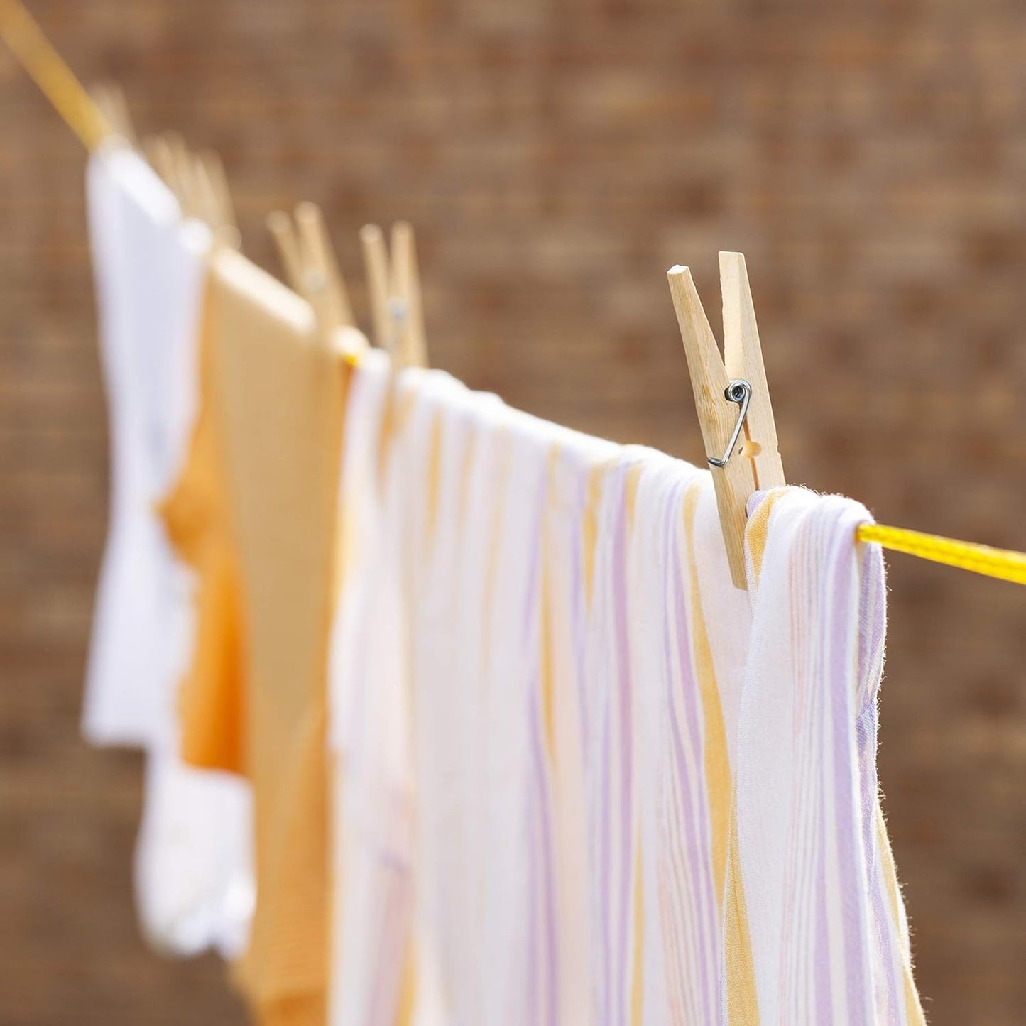 Heavy Duty Bamboo Wooden Cloth Clips Pegs (10 Pcs Set) - Happy Price - Image 6