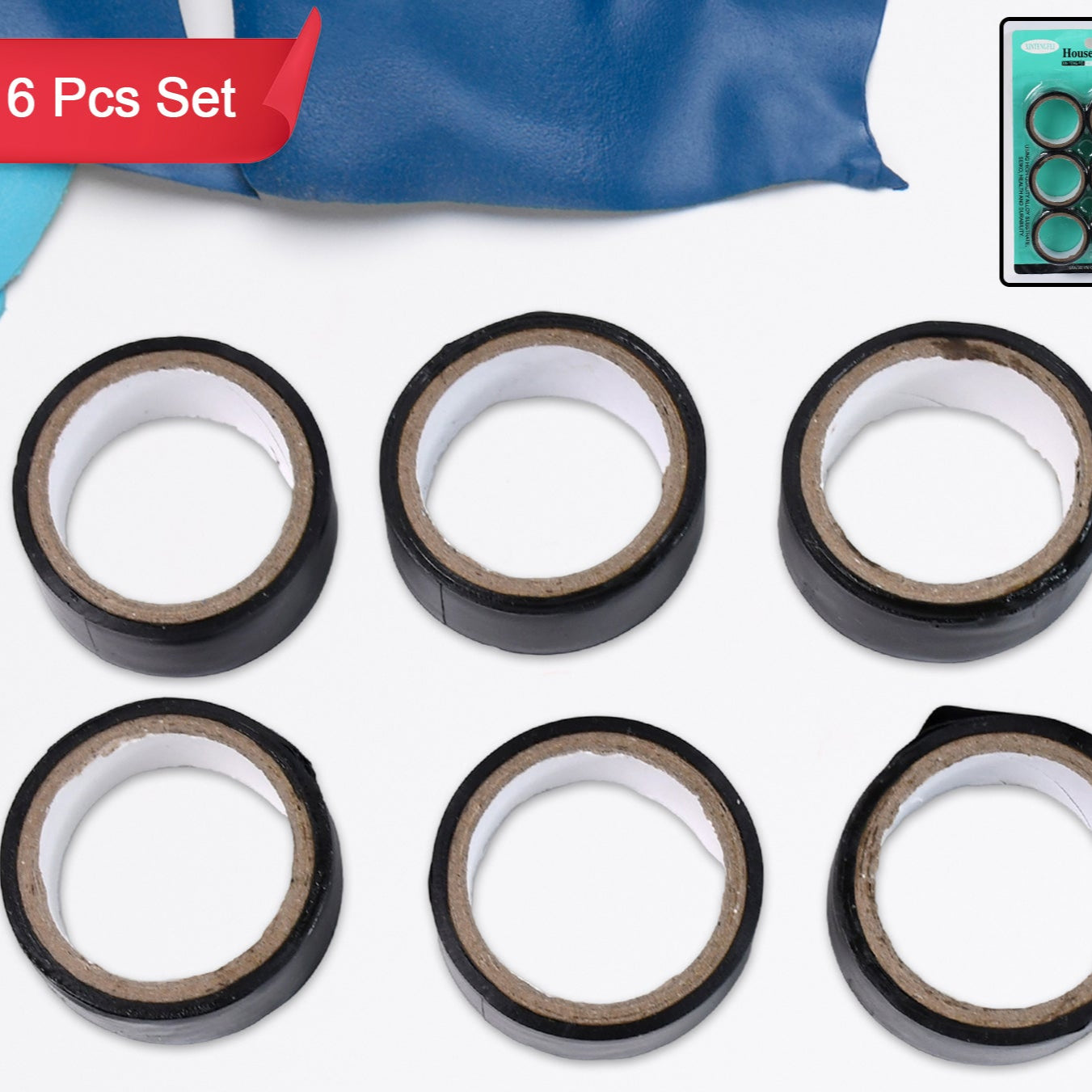 General Electrical Tape All Purpose Pvc Electrical Tape (6 Pcs Set) - Happy Price - Image 1