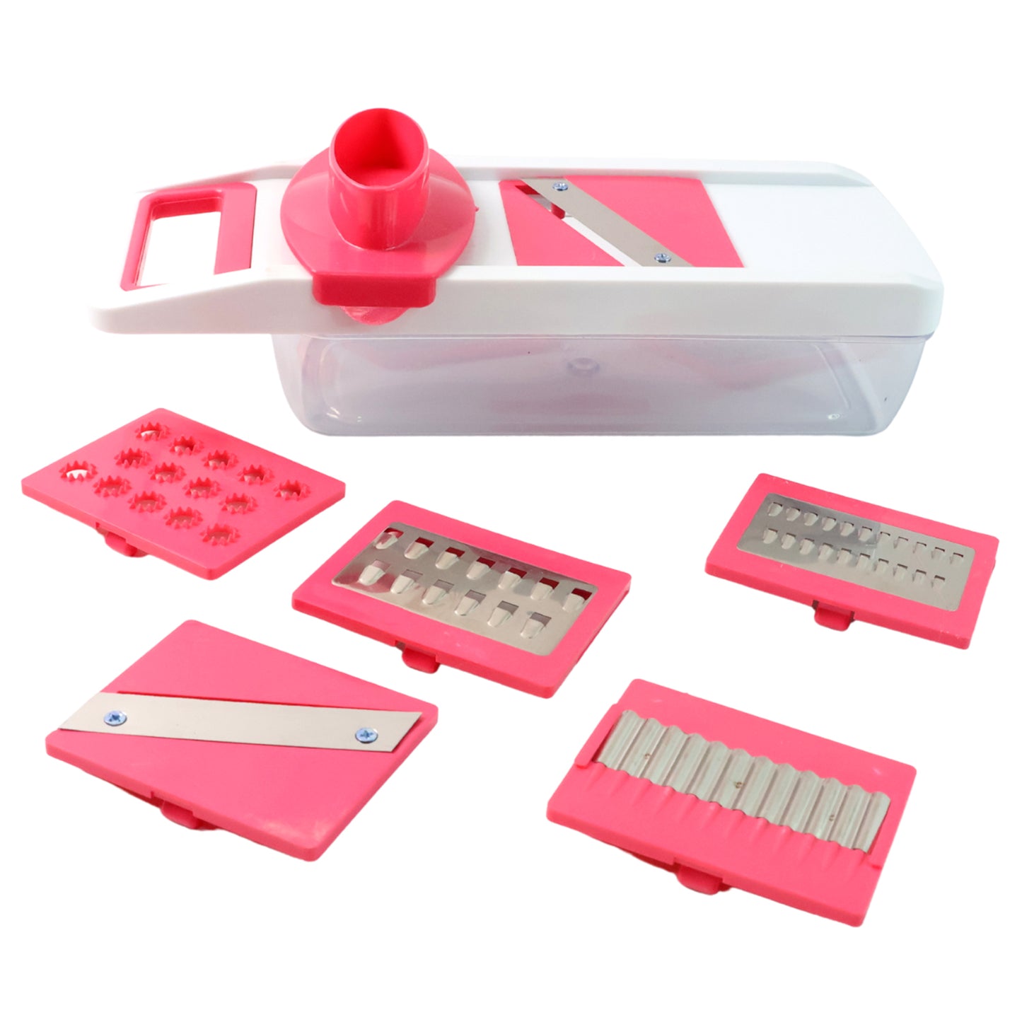 6-in-1 Vegetable Cutter and Grater Set with Container - Happy Price - Image 2