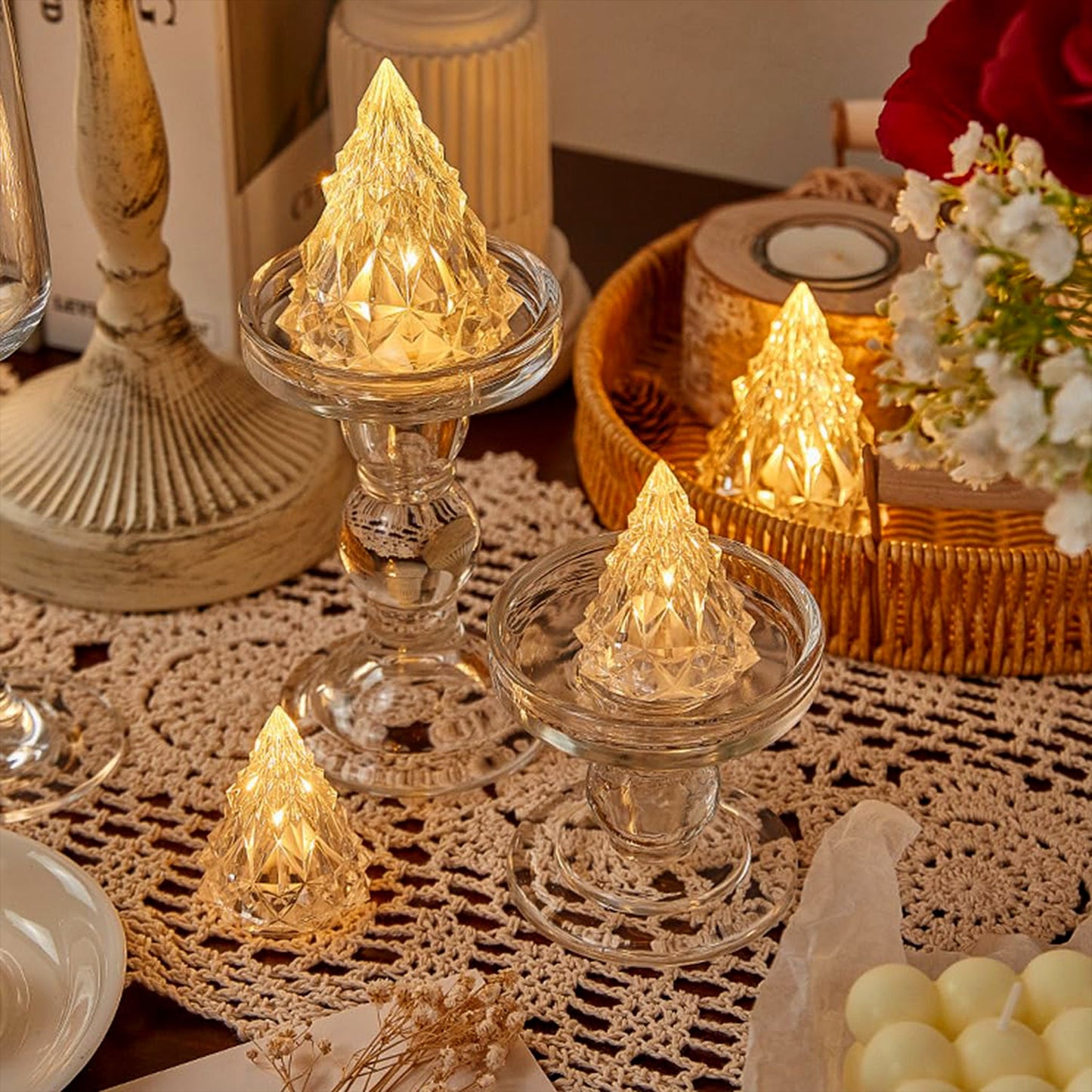 Iceberg Pyramid Candlelight Tea Light (1 Pc) - Happy Price - Image 5