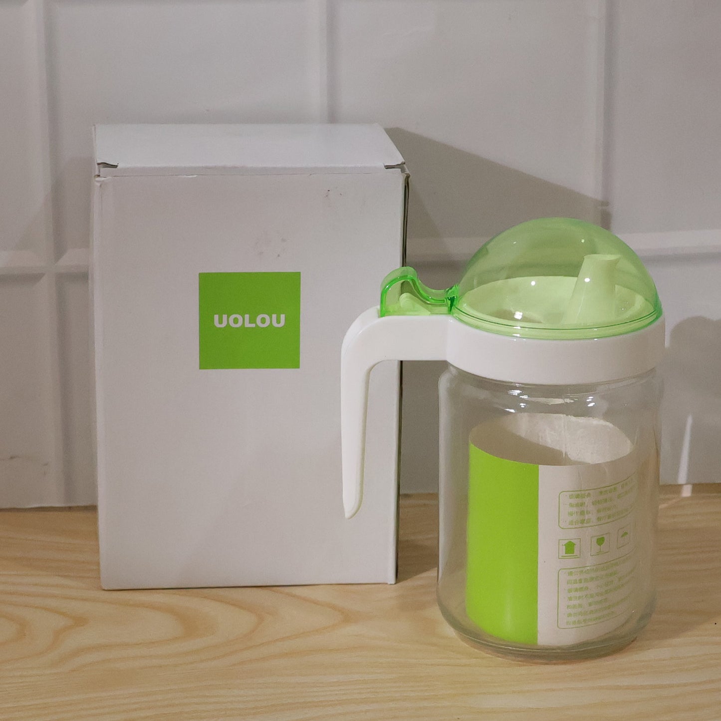 580ml Glass Oil Dispenser Bottle with Leak-Proof Lid for Kitchen Use - Happy Price - Image 7