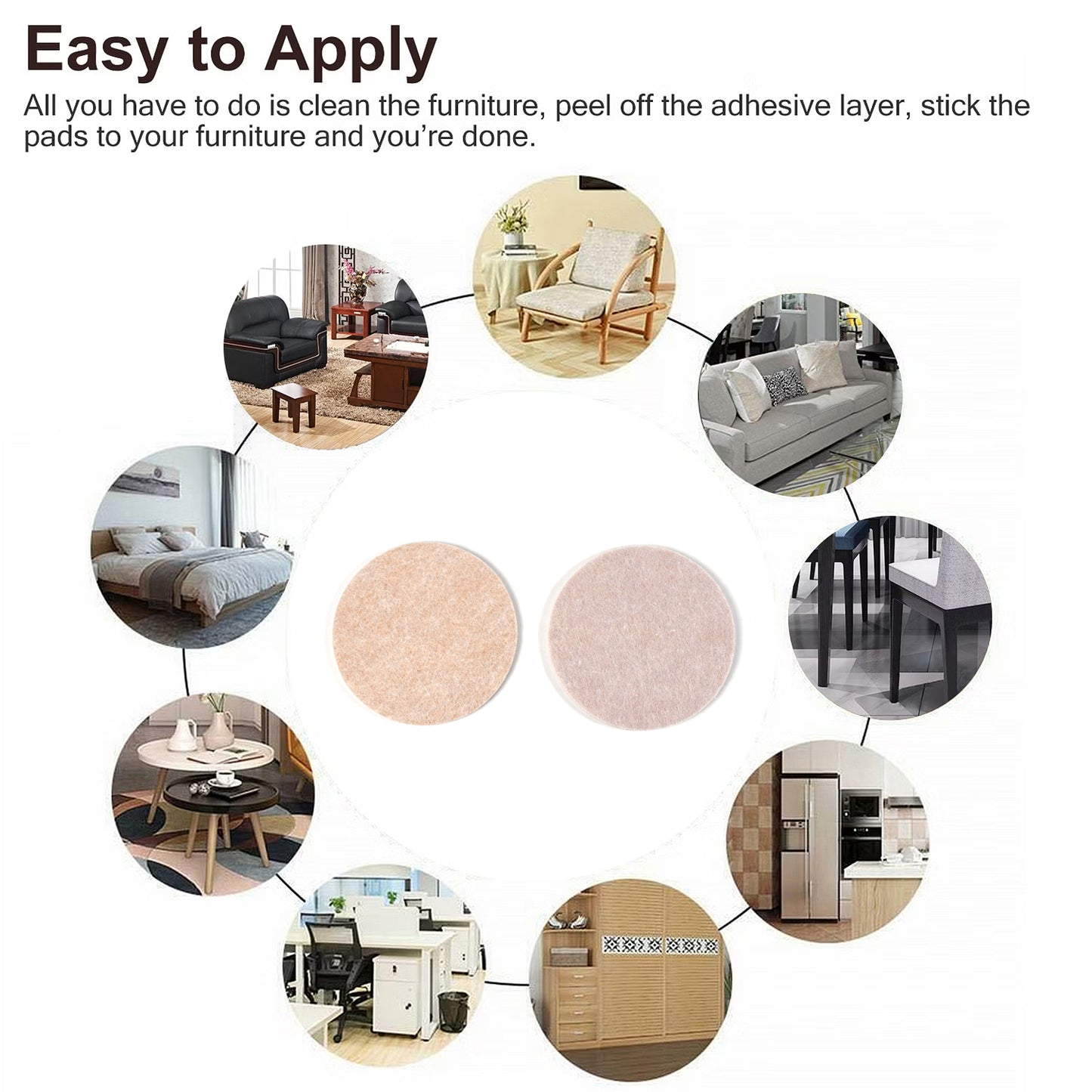 9132 Self-adhesive Cork Coasters Round - 3.5in Circle Cork Backing Sheets Mats Mini Wall Cork Tiles Coasters And Diy Crafts Supplies. - Happy Price - Image 6