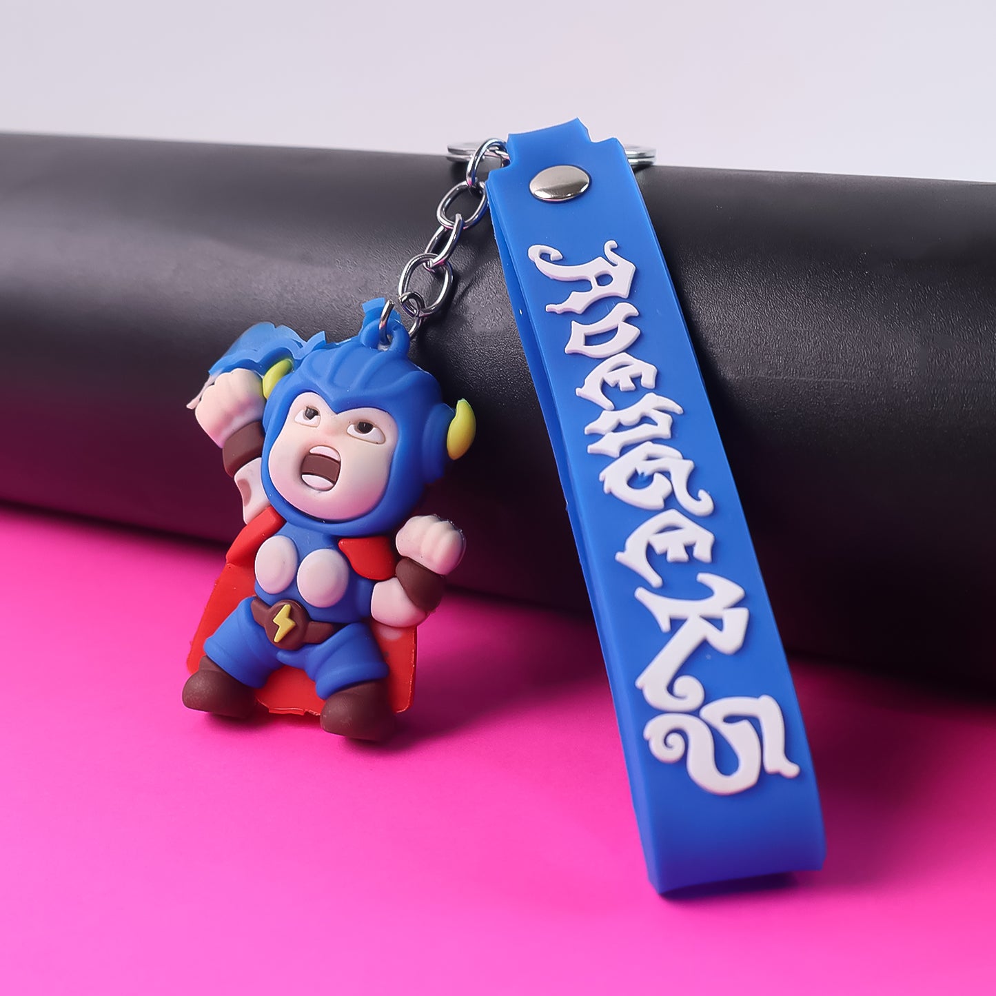 Cute Silicone 3d Key Chain With Metal Hook Strap (Pack Of 1) - Happy Price - Image 3