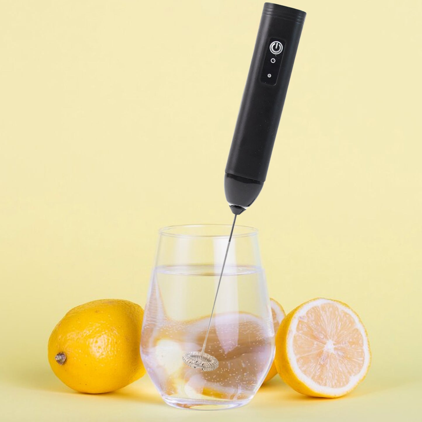 Small Electric Handheld Milk Frother With Stainless Steel Whisk (1 Pc) - Happy Price - Image 3