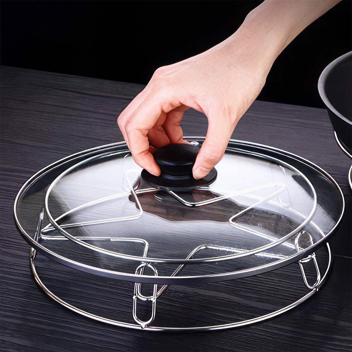 Heavy Duty Stainless Steel Gas Stove Stand for Pots & Pans - 1 Pc - Happy Price - Image 4