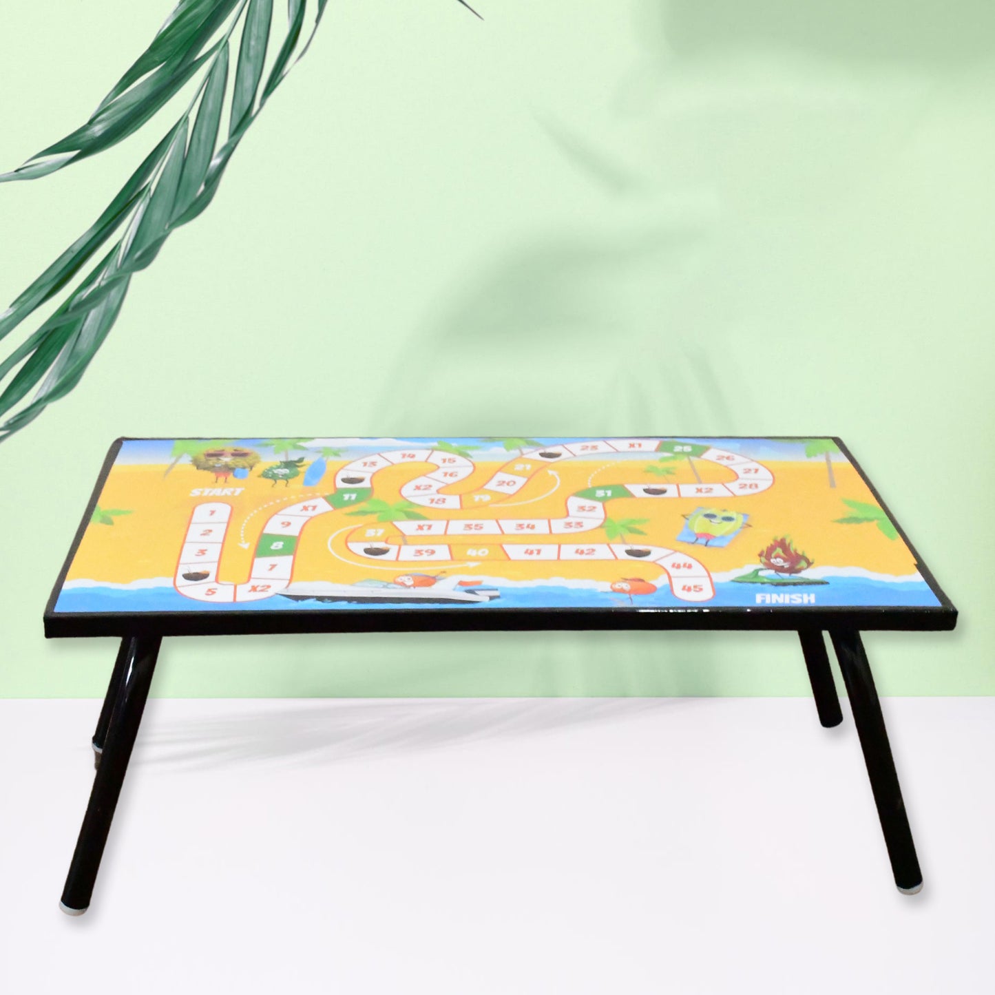 Foldable Multipurpose Mix Design Games Table Board Bed Study Table (48 28 Cm 1 Pc) - Happy Price - Image 4