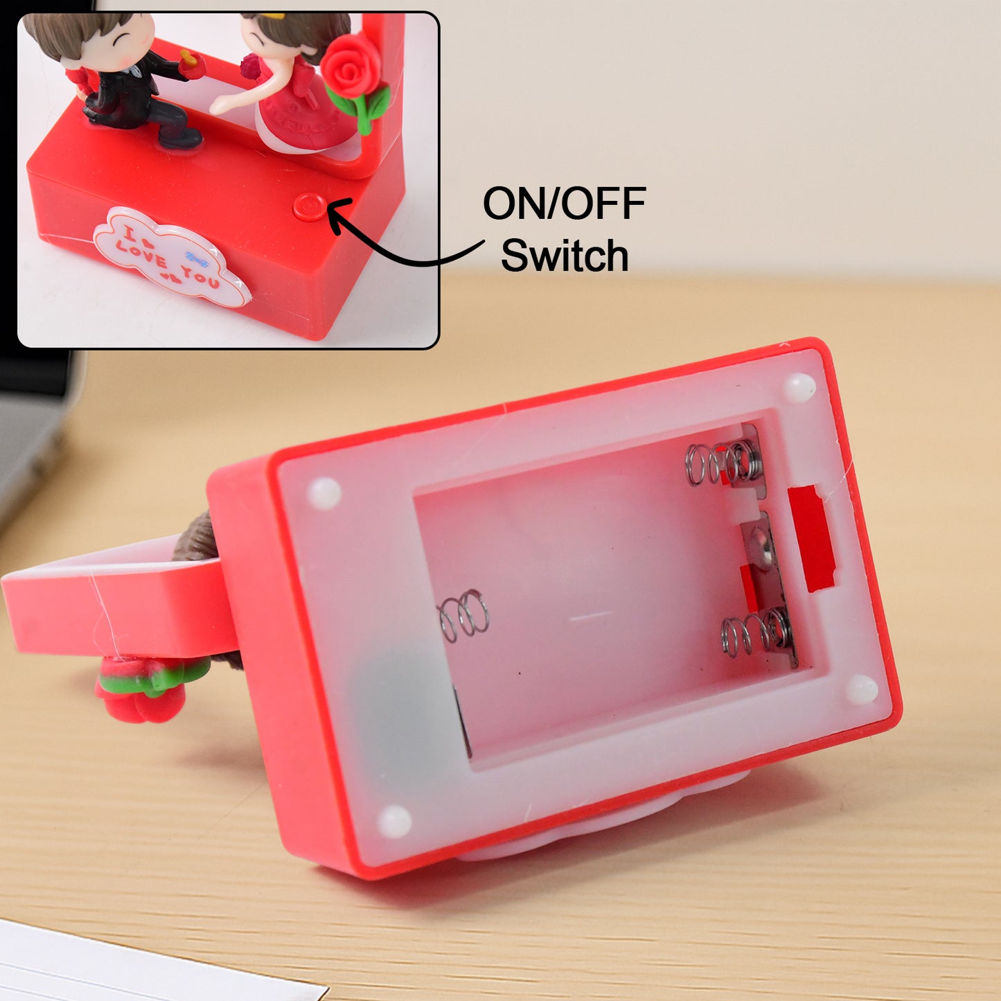 Romantic Couple Figurine with LED Light Showpiece (1 Pc) - Happy Price - Image 4