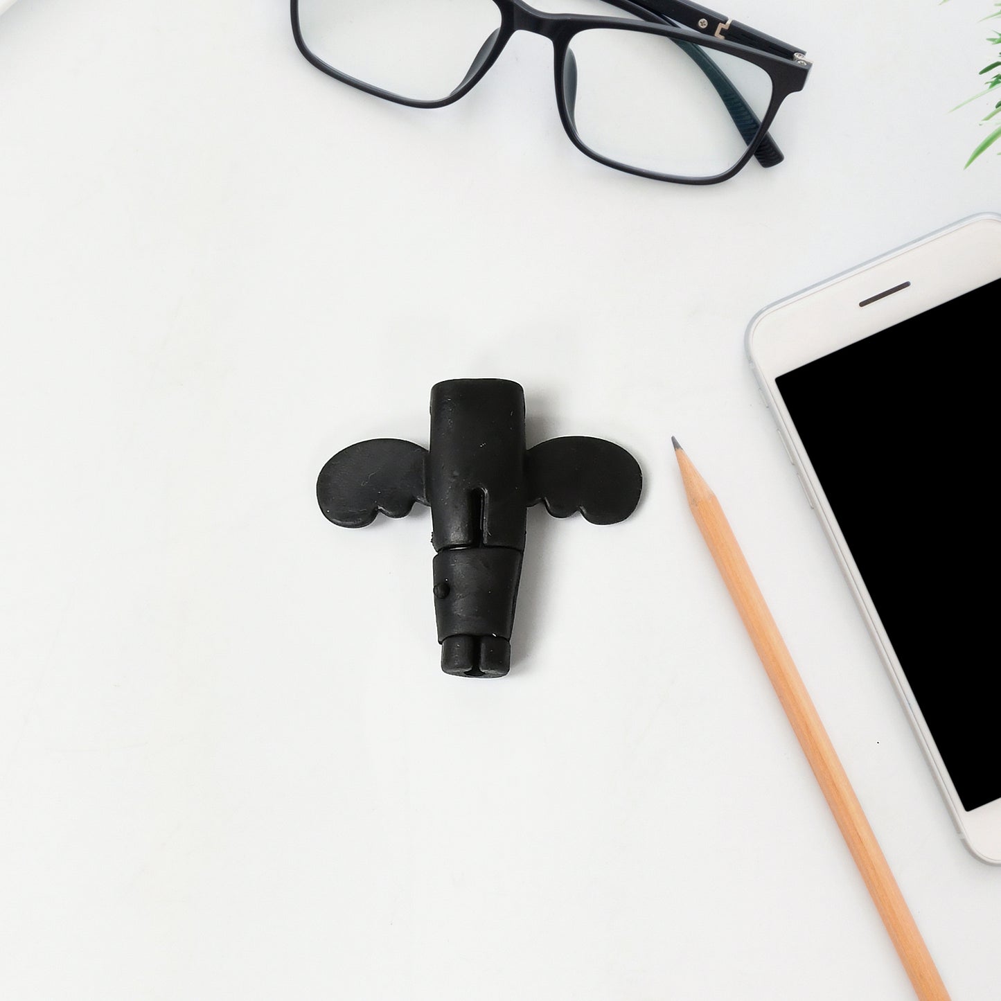 Silicone Data Cable Protector Angel Data Cable Protective Cover 2 In 1 Mobile Phone Cord Earphone Cord Saver Storage Tool - Happy Price - Image 2