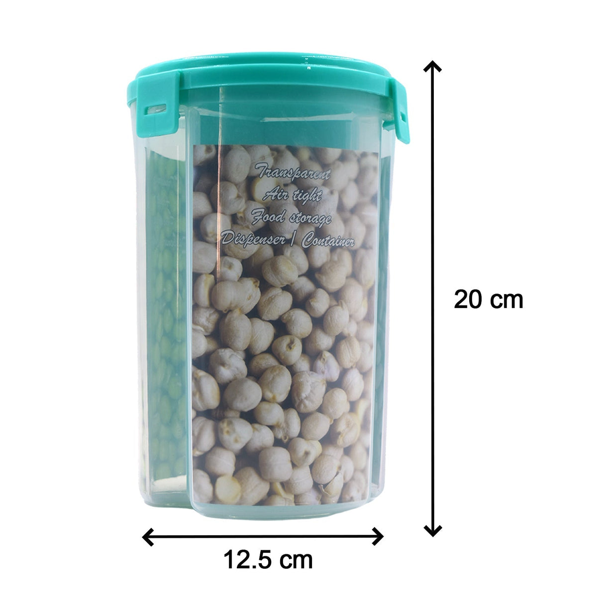 3 In 1 Transparent Air Tight Storage Dispenser Container (With Color Box) - Happy Price - Image 4