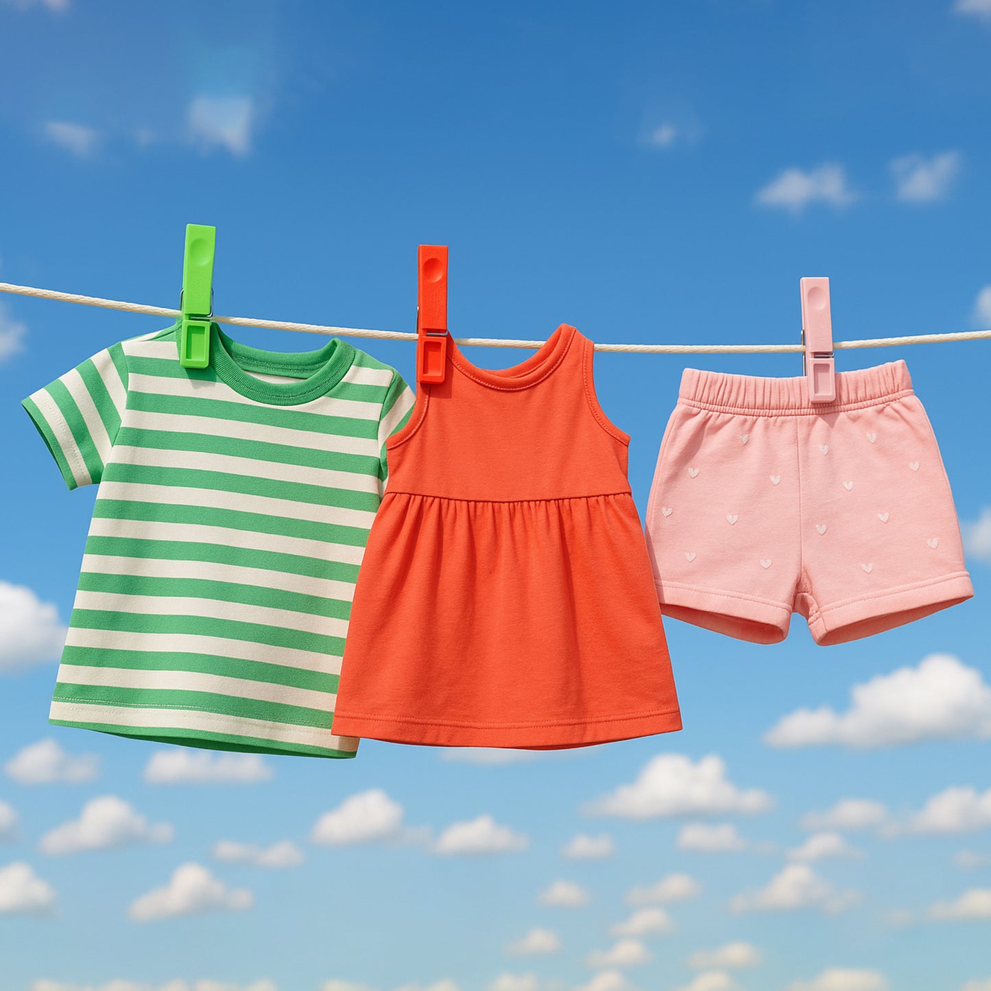 Durable Cloth Clips Set Of 12 Strong Grip Plastic Laundry Pegs With Stainless Steel Spring - Happy Price - Image 6