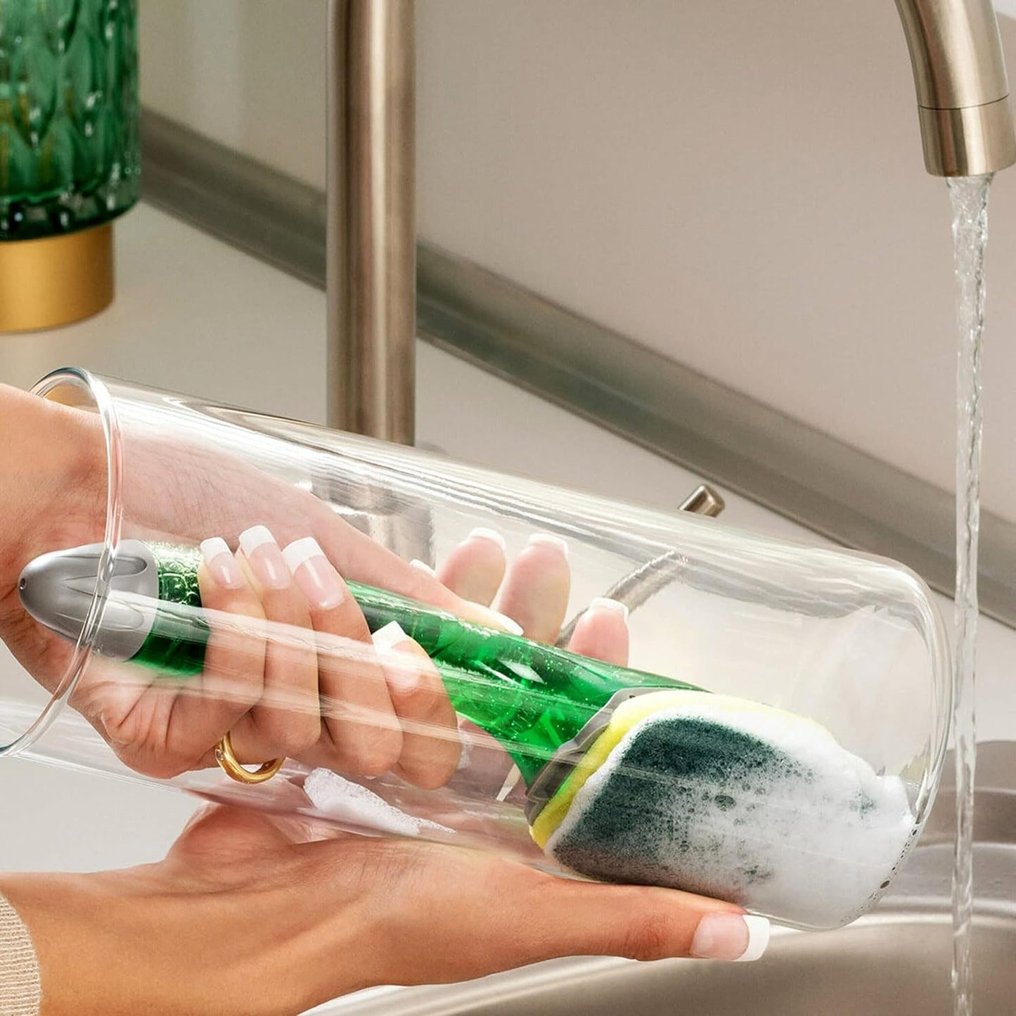 Soap Dispensing Dish Brush with Long Handle - 1 Pc - Happy Price - Image 5